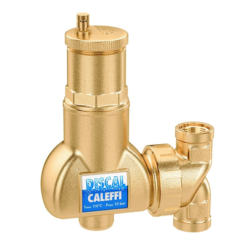 Caleffi luchtafscheider horizontaal - verticaal 22 knel 551702
