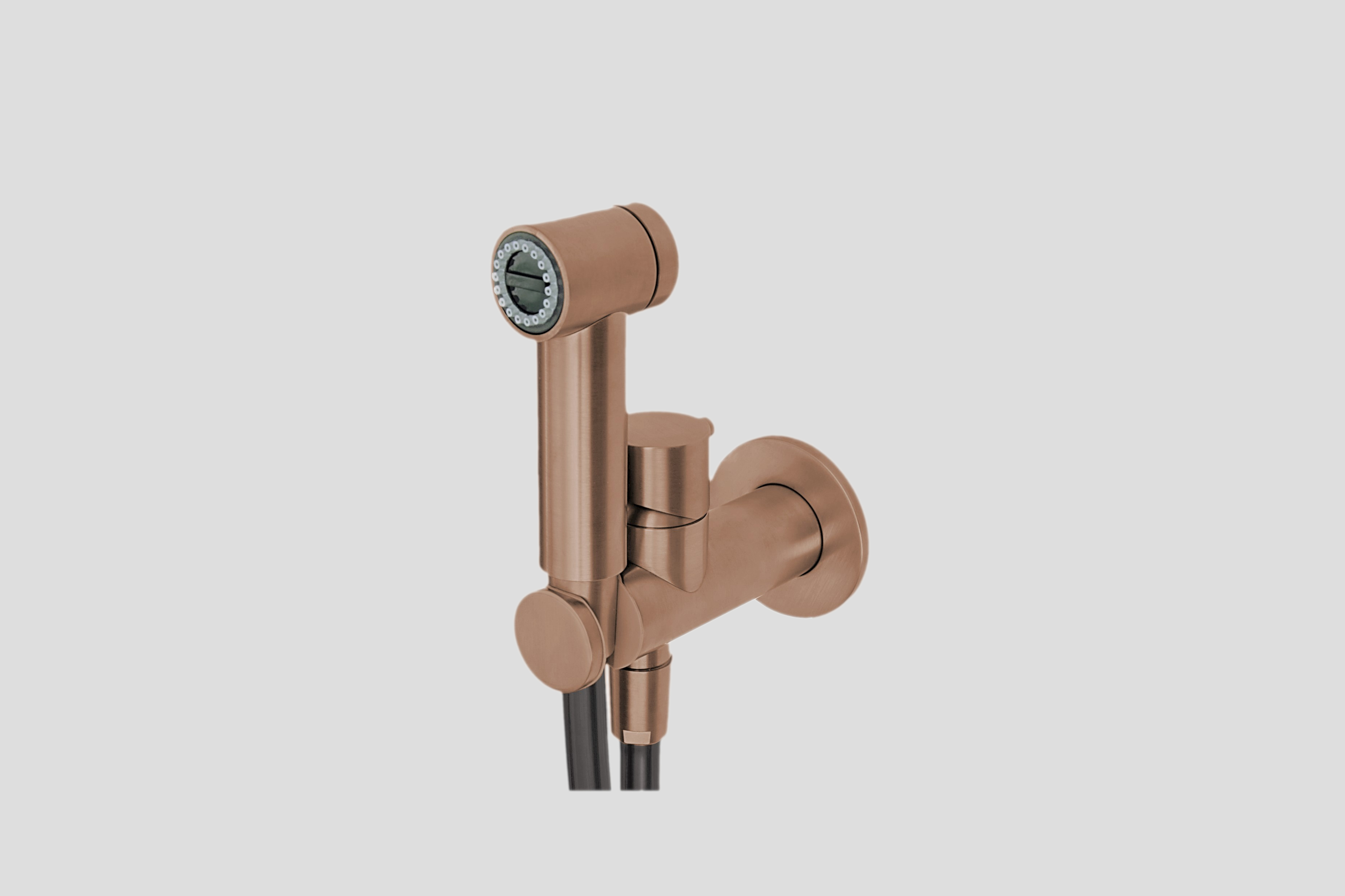 Lagoo Garda bidetmengkraan met douche en houder G4200BK Brushed Copper PVD