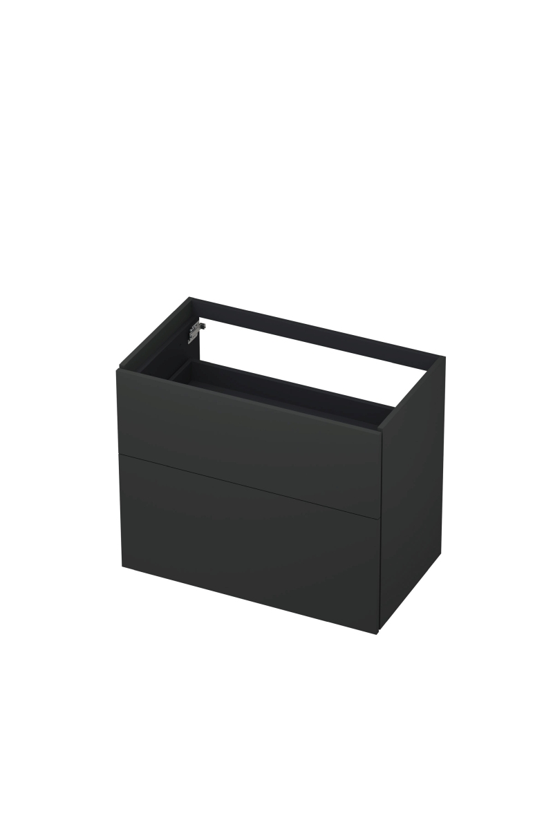 INK onderk. 2 laden push to open 65cm gelakt 1259015 Mat antraciet H650xB800xD450