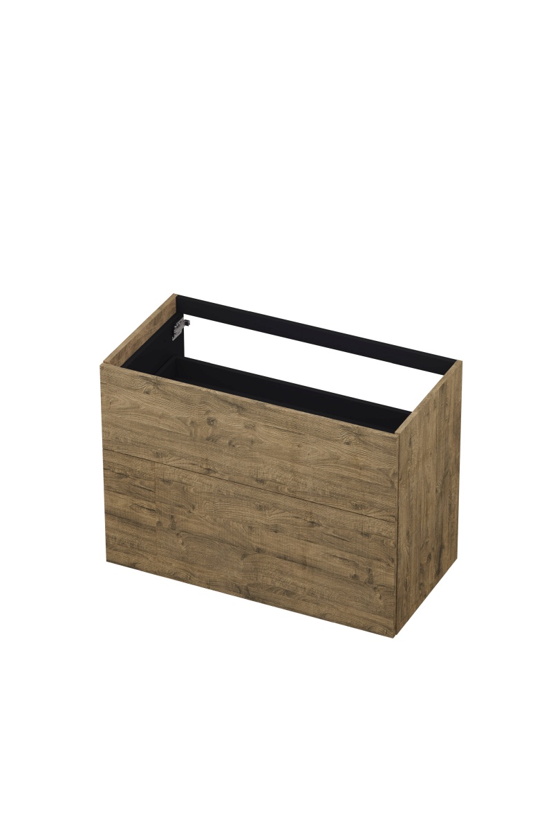 INK onderk. 2 laden push to open 65cm hout decor 1259064 Naturel eiken H650xB900xD450