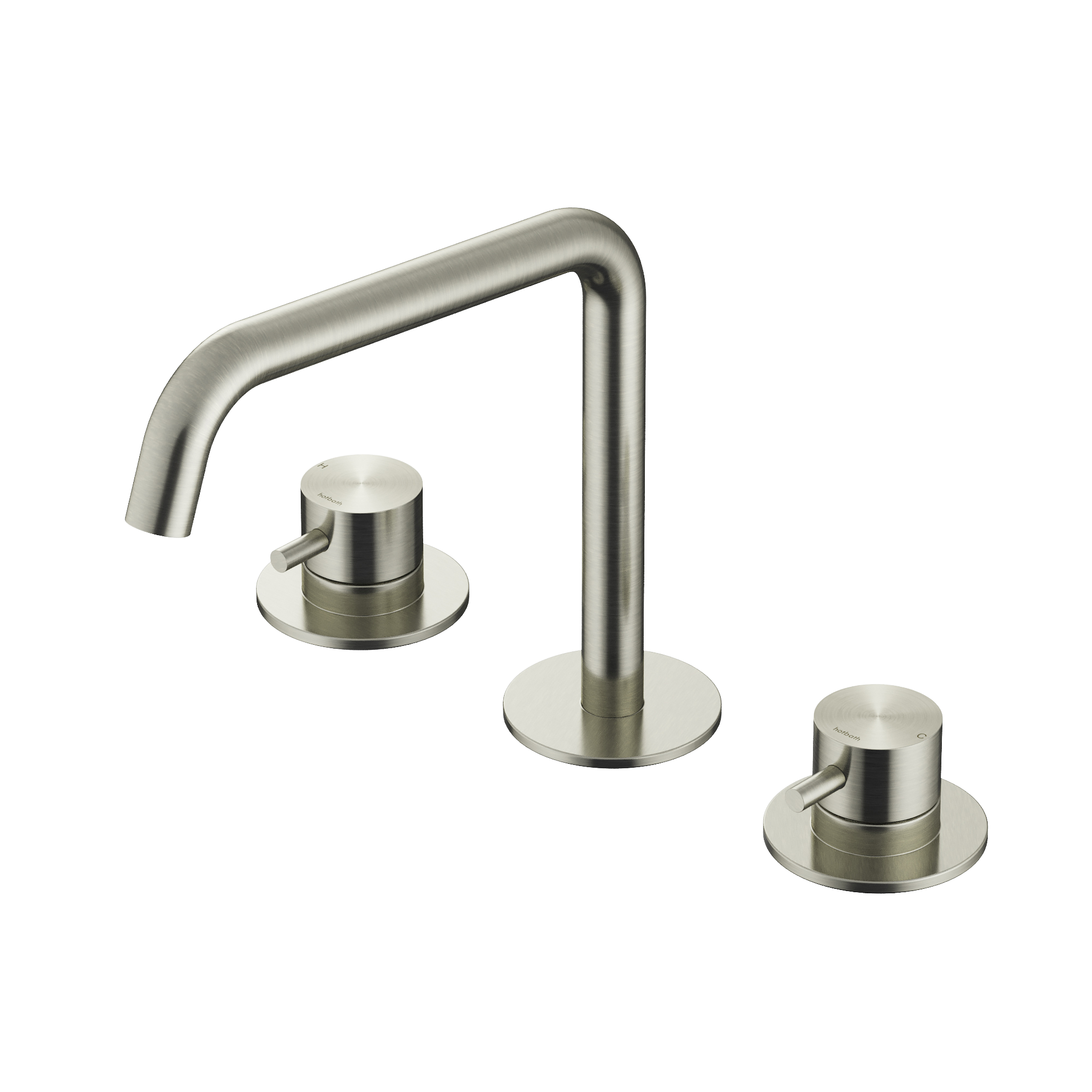 Hotbath Archie wastafelmengkraan 3 gats zonder waste AR033IX RVS316