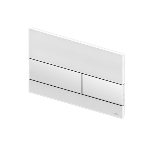 TECEsquare bedieningsplaat 9240800  -  Glas wit toets Wit