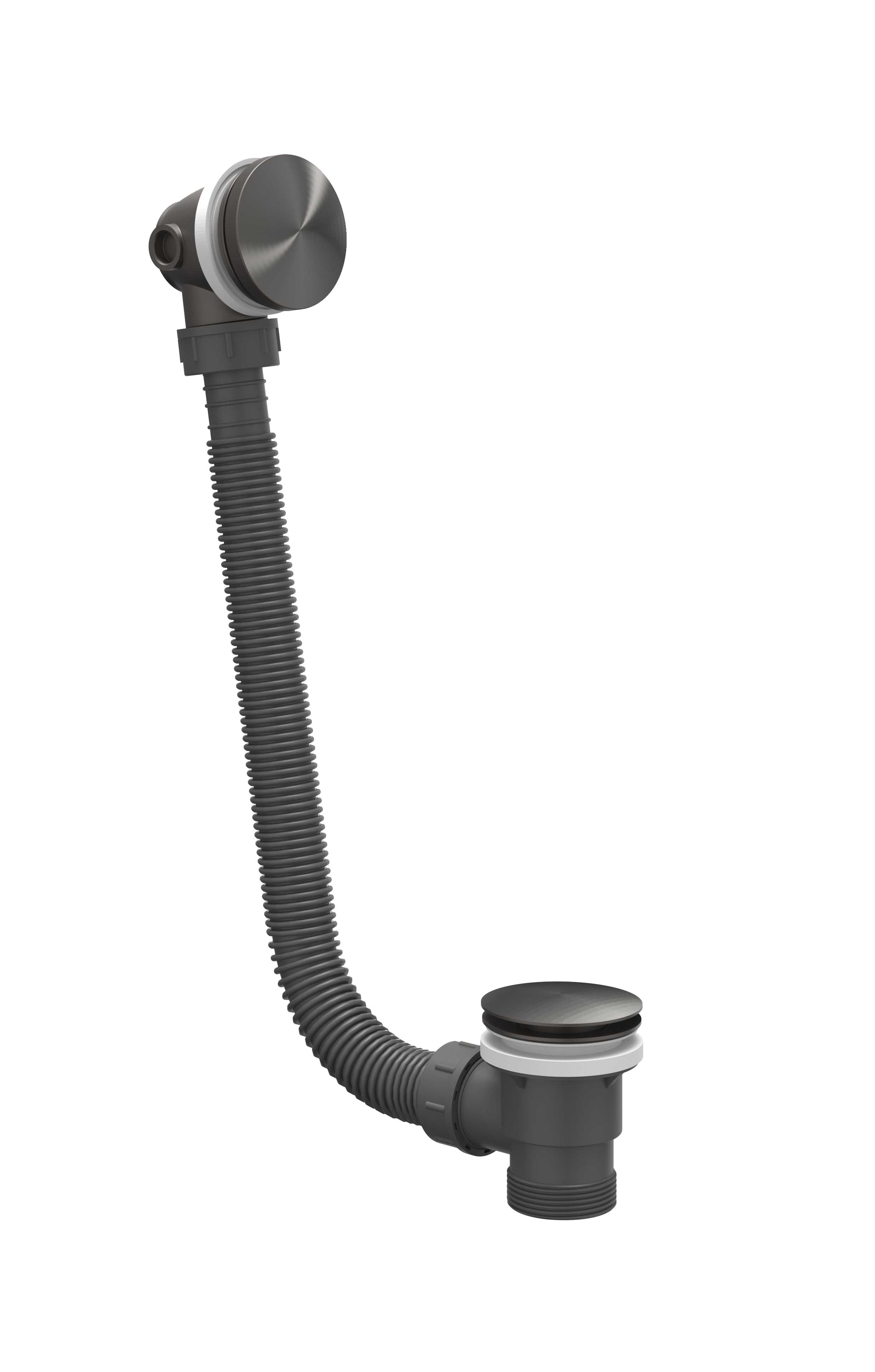 IVY Toebehoren Badoverloop-vulcombinatie 6903124 RVS316 gebr. carbon black PVD