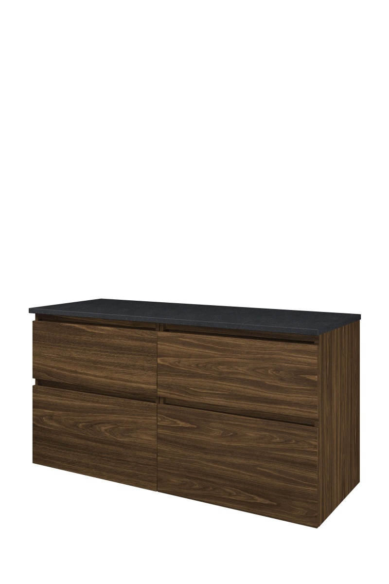 Proline Top afdekplaat hardsteen onderk. 4 la a-symm. H620xB1200xD460 Cabana oak/Blue stone / 1817963