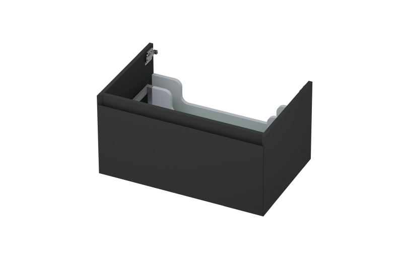 INK onderk. 1 lade greepl. gelakt 45gr 1240111 Mat antraciet H350xB700xD450