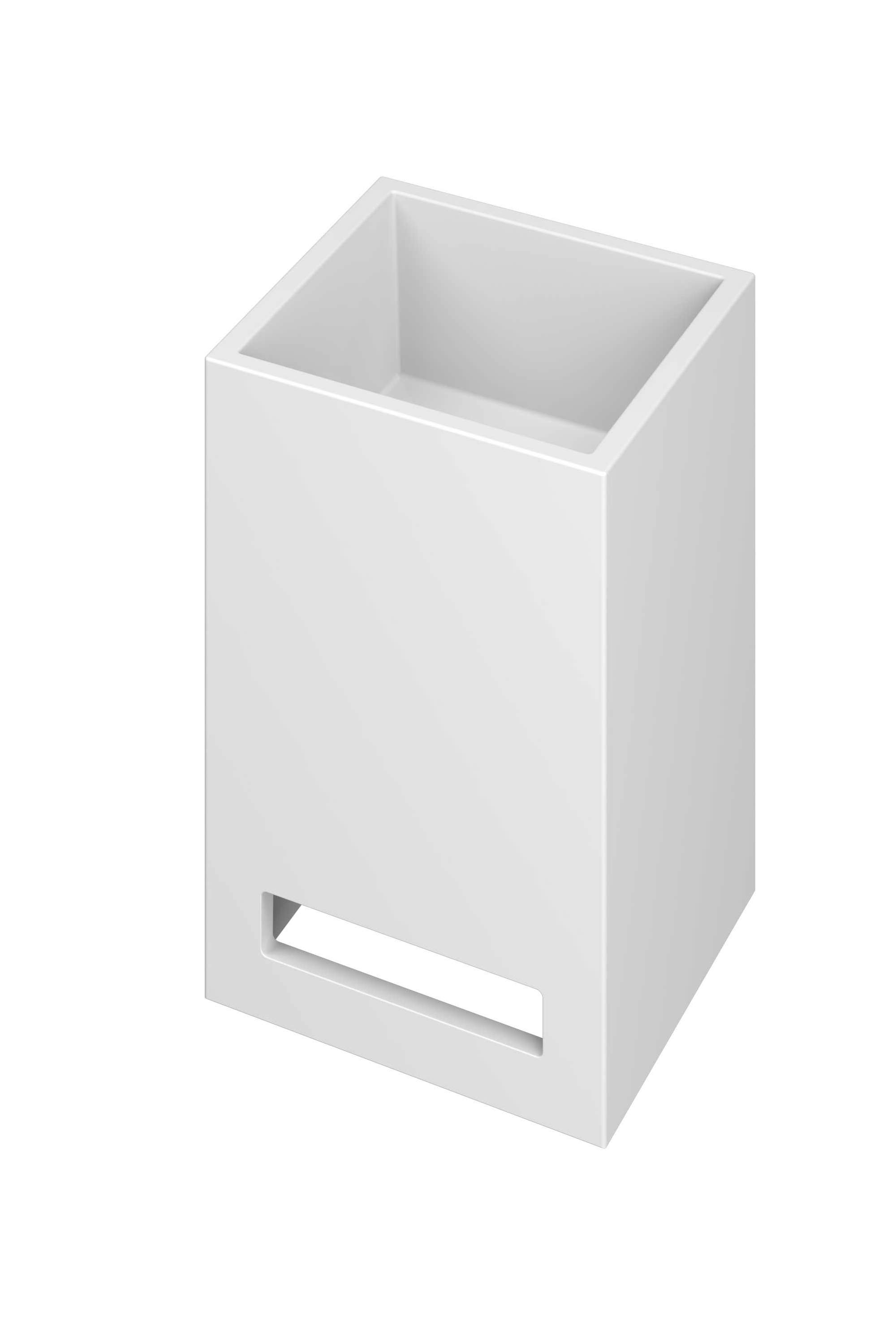 INK Skyscraper Fontein Polystone z. krgt. incl. handdoek uitsparing 3404201 Mat wit H300xB200xD200