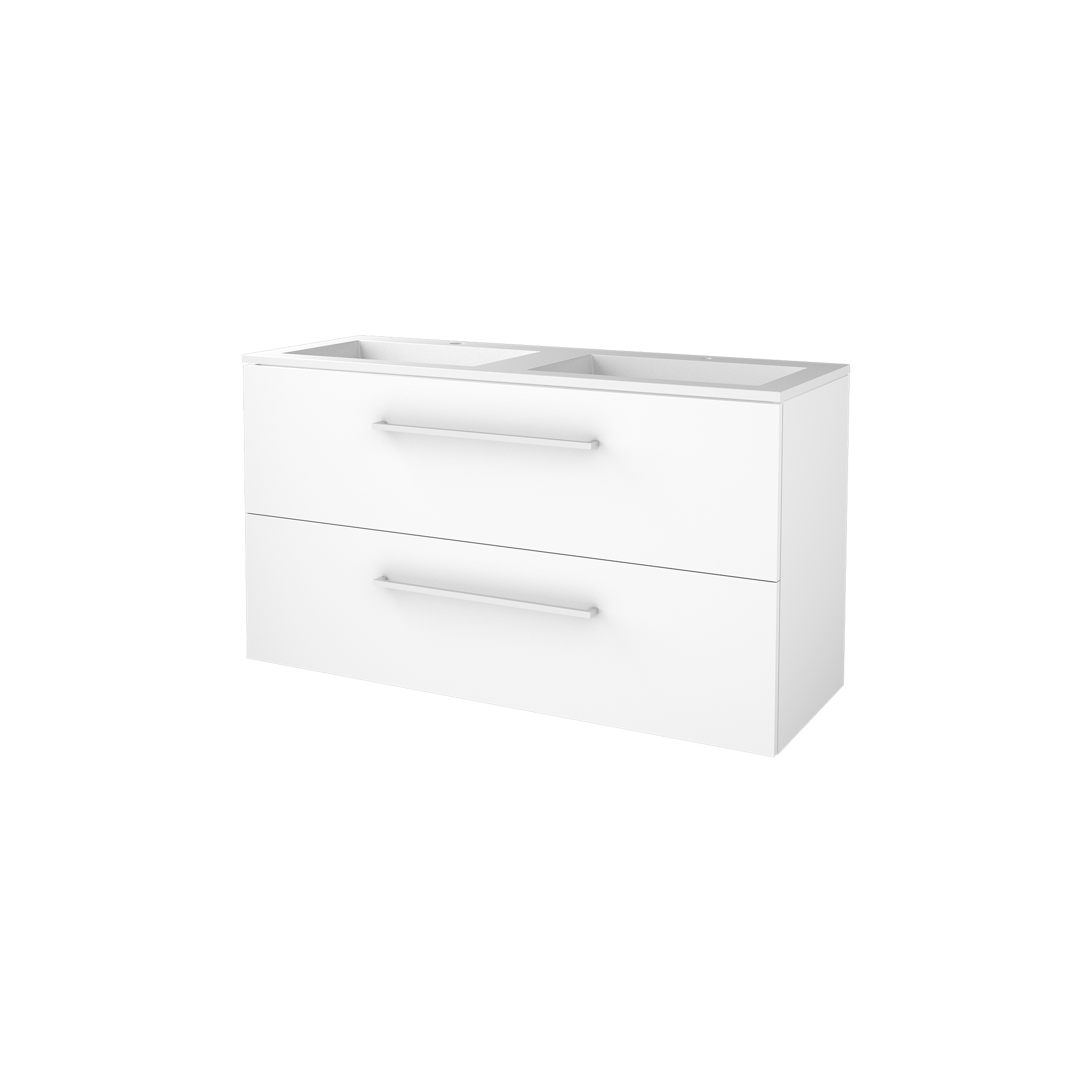 Basic Start 46 set 120x46cm met gr. 2 la Acryl wast. 2 krgt S46GR1202A2IW Ice White