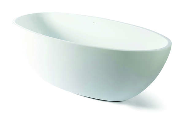 Luca Vrijstaand bad van acryl met overloop 170x80x58h LUPA1771 Glans wit