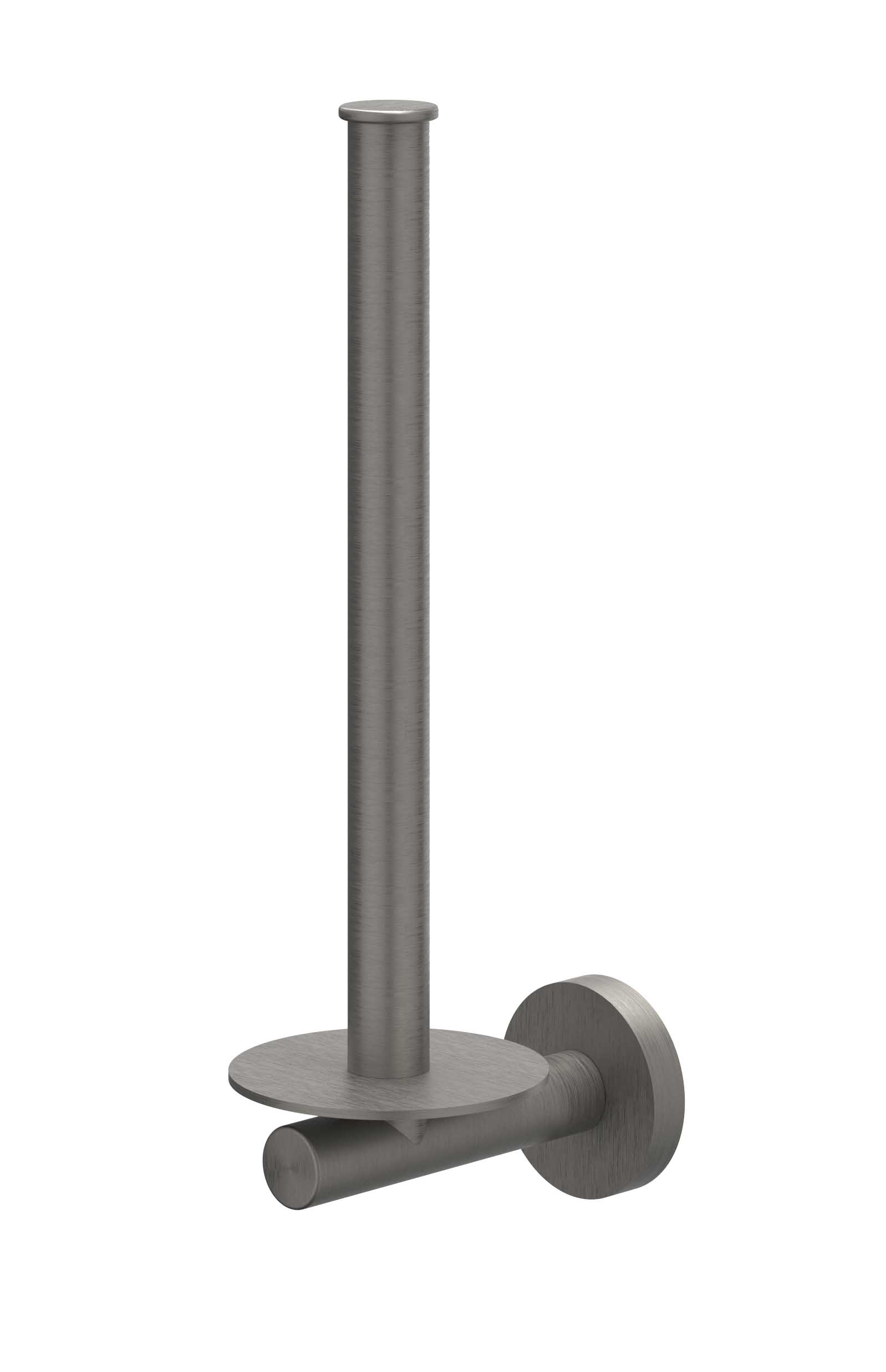 IVY Reserverolhouder wandmodel 2 rollen 6500406 gebr. metal black PVD