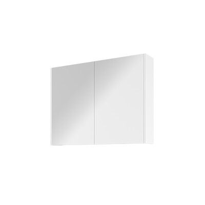 Proline spiegelkast Comfort met spiegel op plaat aan binnenzijde 2 deuren 1808604 Glans wit H600xB800xD140