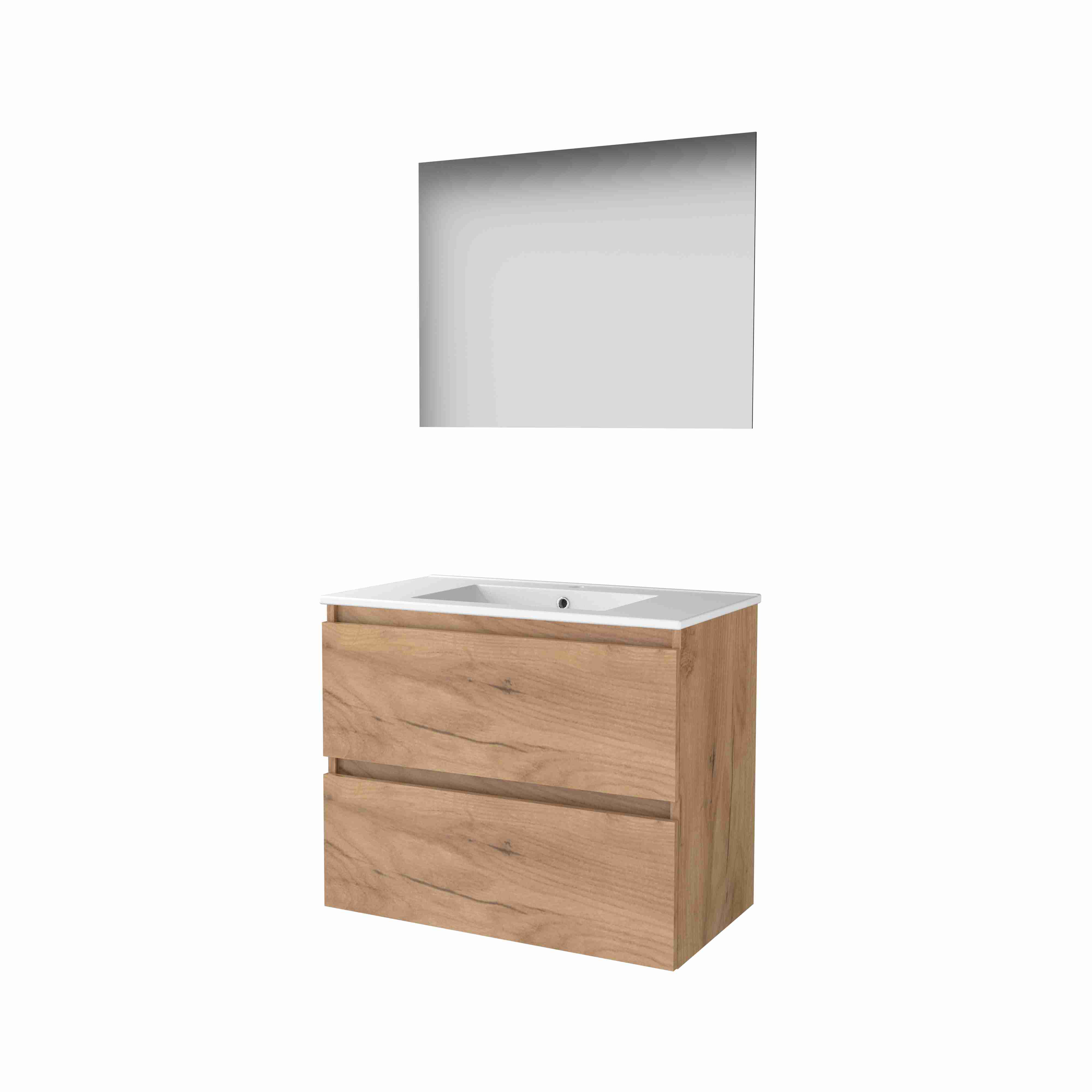 Basic Ultimate 46 onderk. GL incl. 2 la + pors. wast. incl. 1 krgt. incl. spg. m. LED ind. o+b B800xD460 Whisky Oak / 1813697