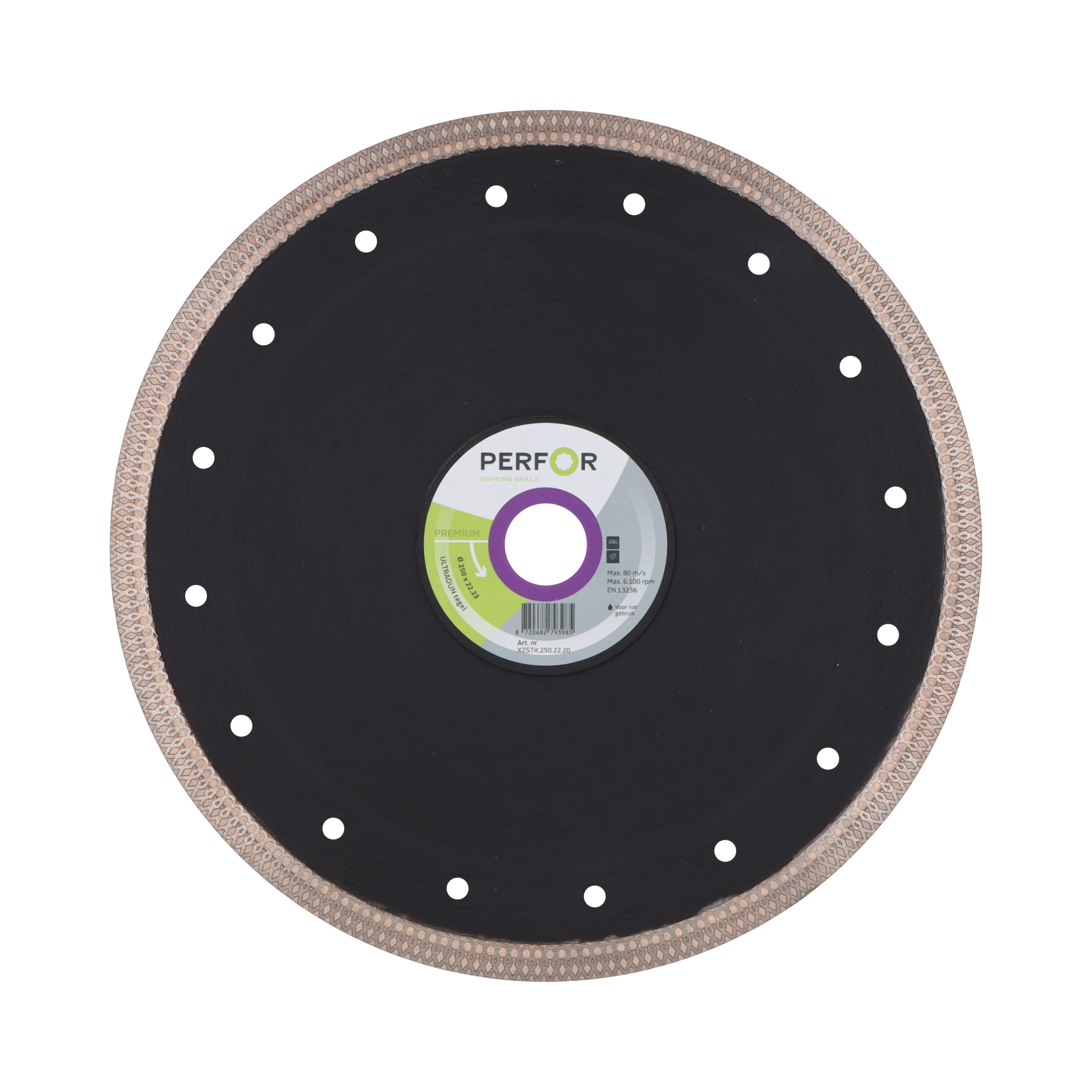 Zaagblad ULTRADUN tegel 250 asgat 22. XZSTK.250.22.20