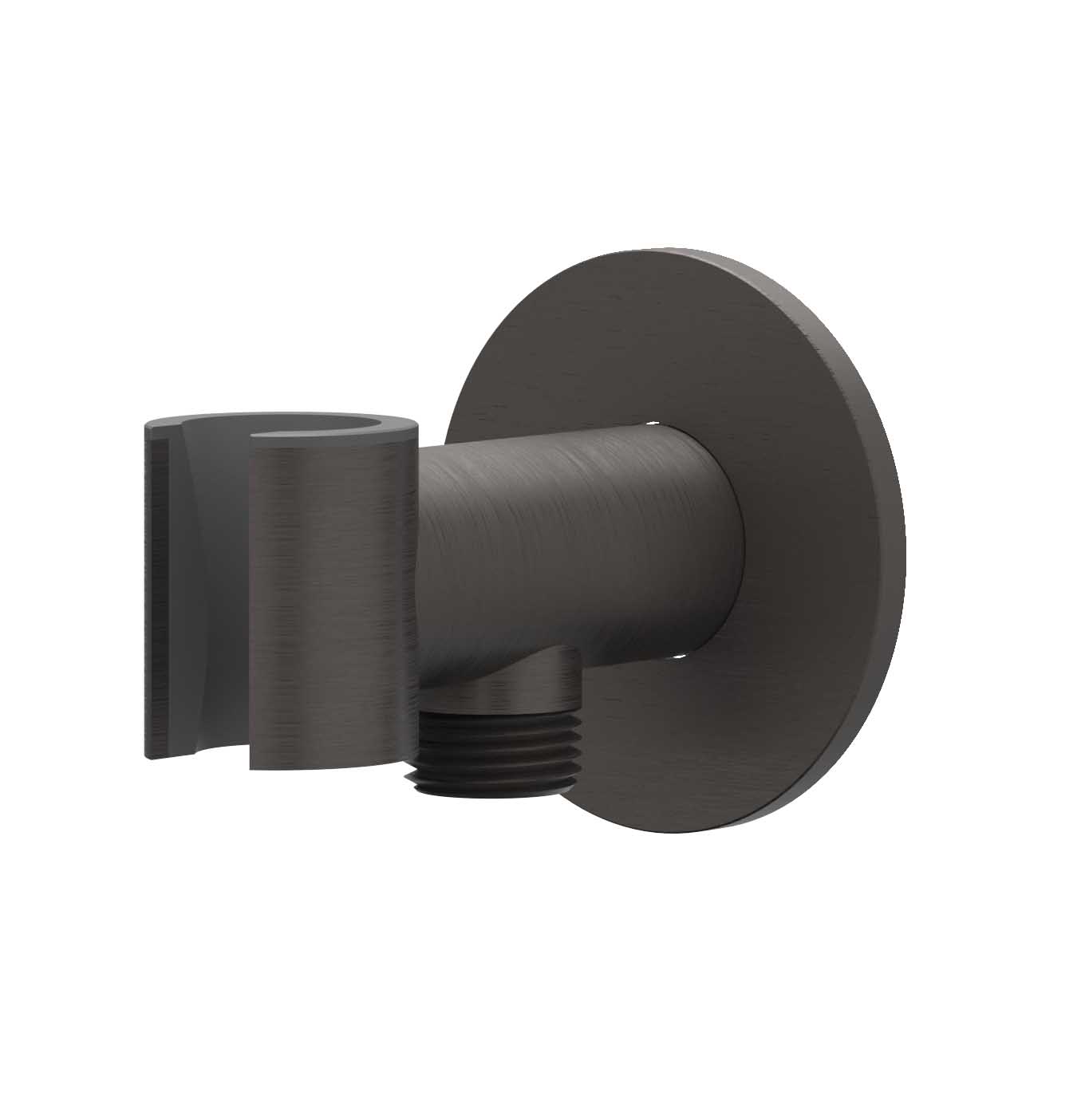 IVY Toebehoren Wandsteun met ge┤ntegreerde wateruitlaat 1/2 6900214 RVS316 gebr. carbon black PVD