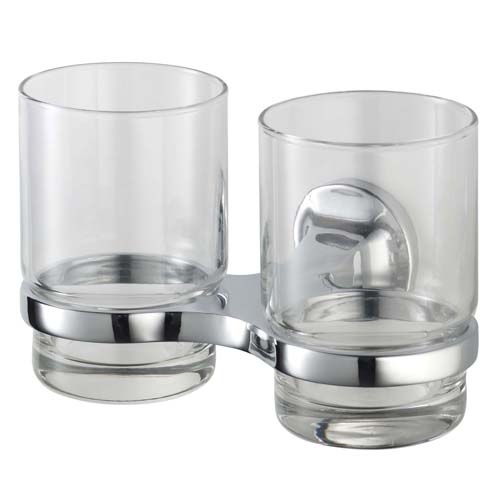 Haceka Aspen Chroom Dubbele Glashouder 1110700