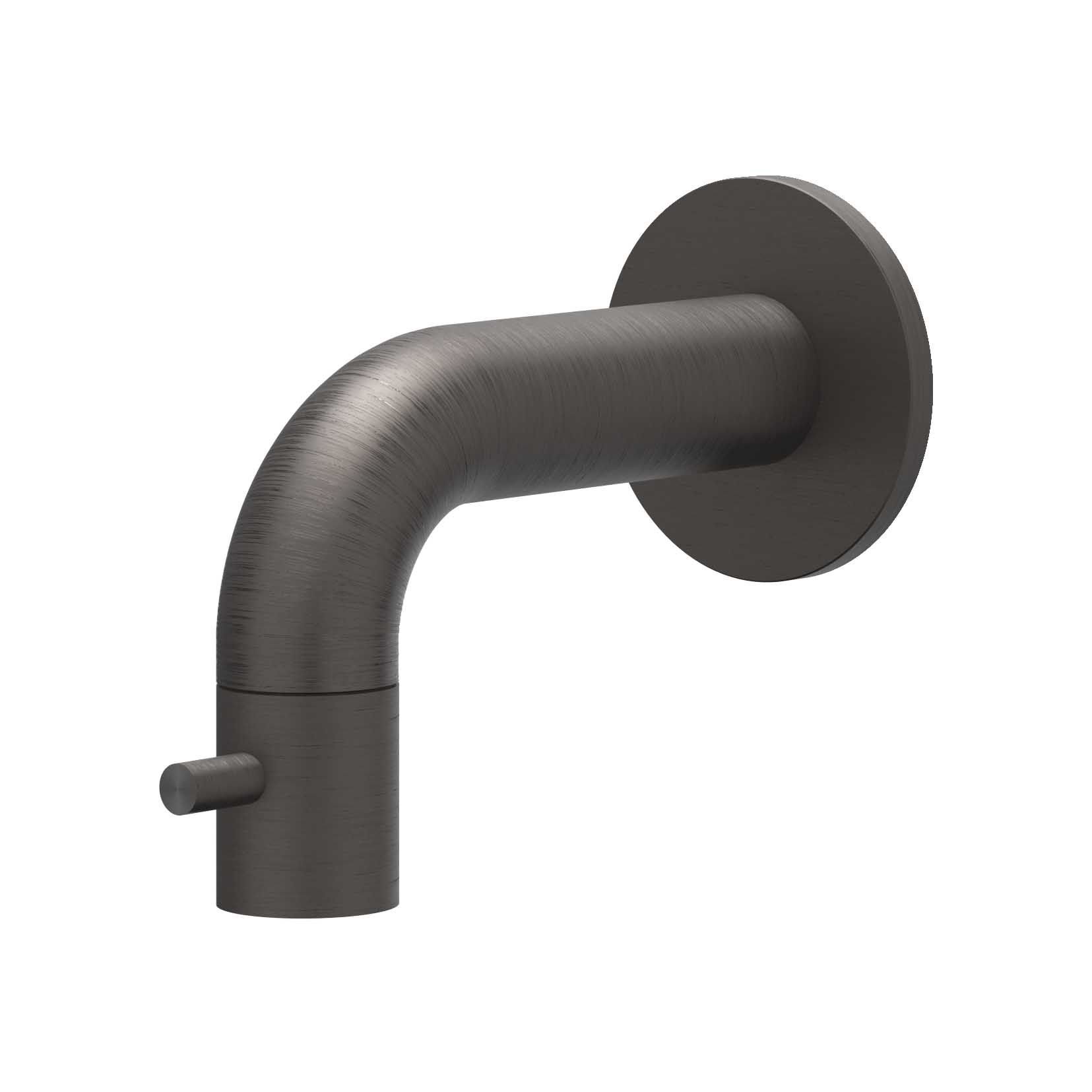 IVY Concord Fonteinkraan wandmodel niet inkortbaar HOH10cm 6401114 RVS316 gebr. carbon black PVD