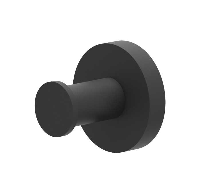 IVY Handdoekhaak groot 6500602 Mat zwart PED