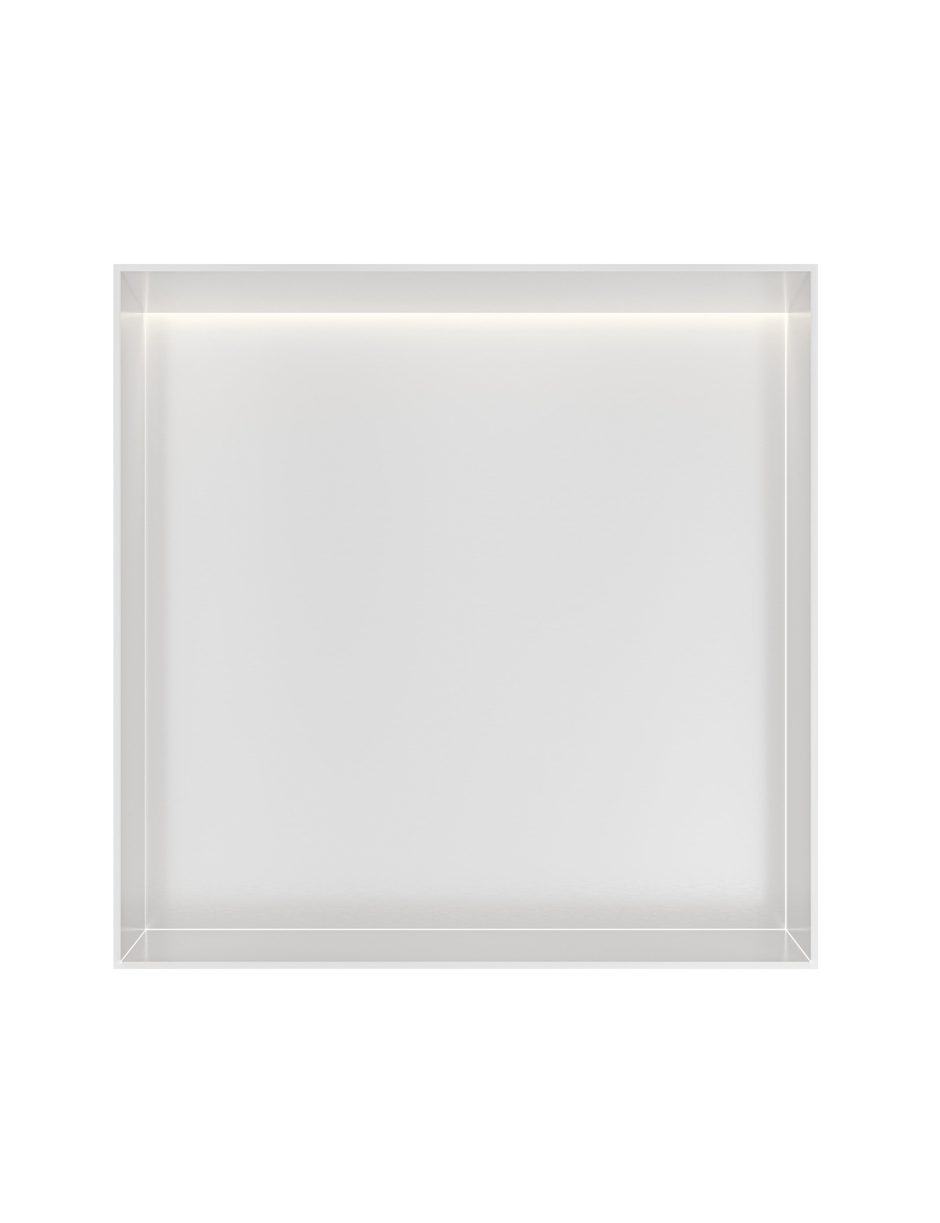 Hotbath More inbouwbox of inbouwnis 30x30x10cm frameless + LED BOX030FLWH Mat wit
