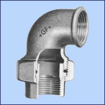 Zwarte haakse koppeling 2xbn no.96 11/4