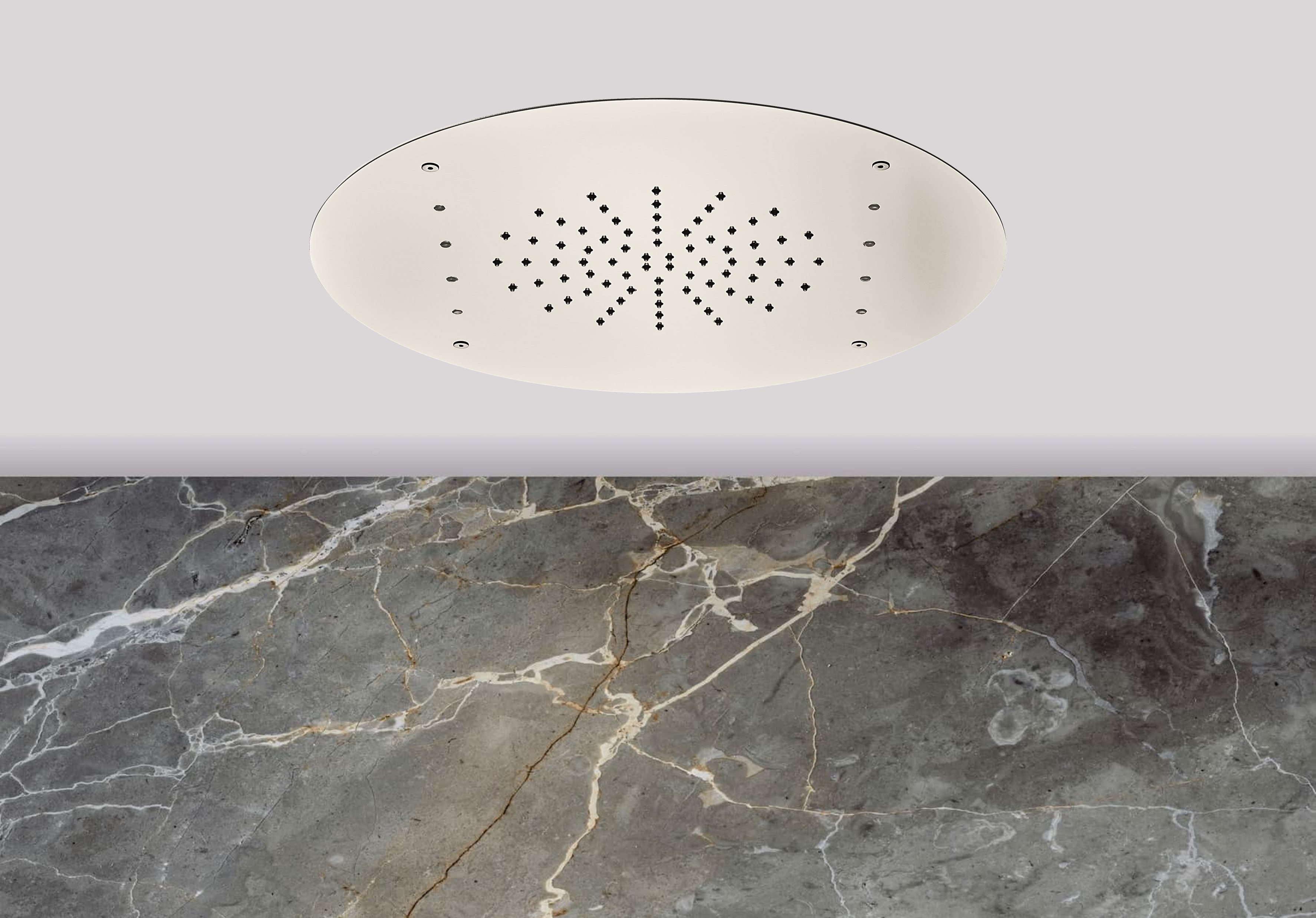 Lagoo Nesso Hoofddouche LED it Rain 420 m. multi color LED incl. afstandsb. N8240BN Brushed Nickel