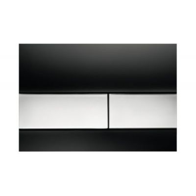 TECEsquare bedieningsplaat 9240807  -  Glas zwart toets Chroom