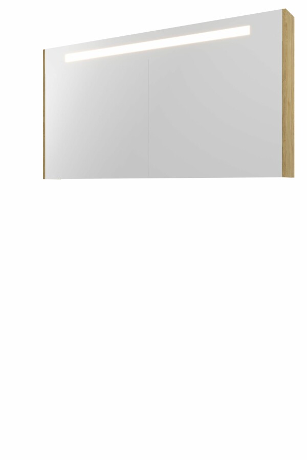 Proline sp.kast Prem. m. geint. Led 3 deuren H740xB1400xD140 Ideal oak / 1809552