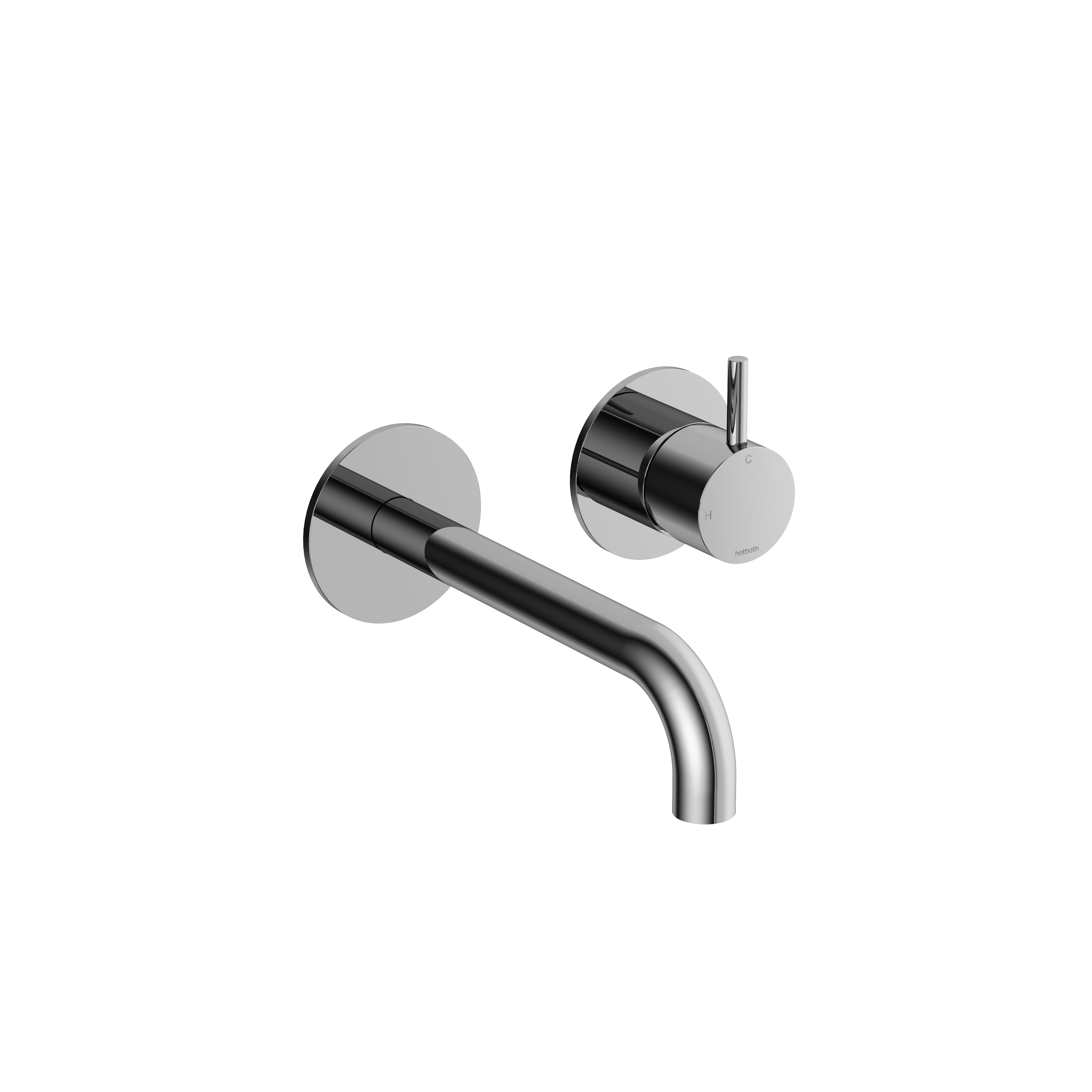 Hotbath Cobber afbouwdeel tbv inbouw wastafelkraan 18cm uitloop CB105EXT18CR Chroom