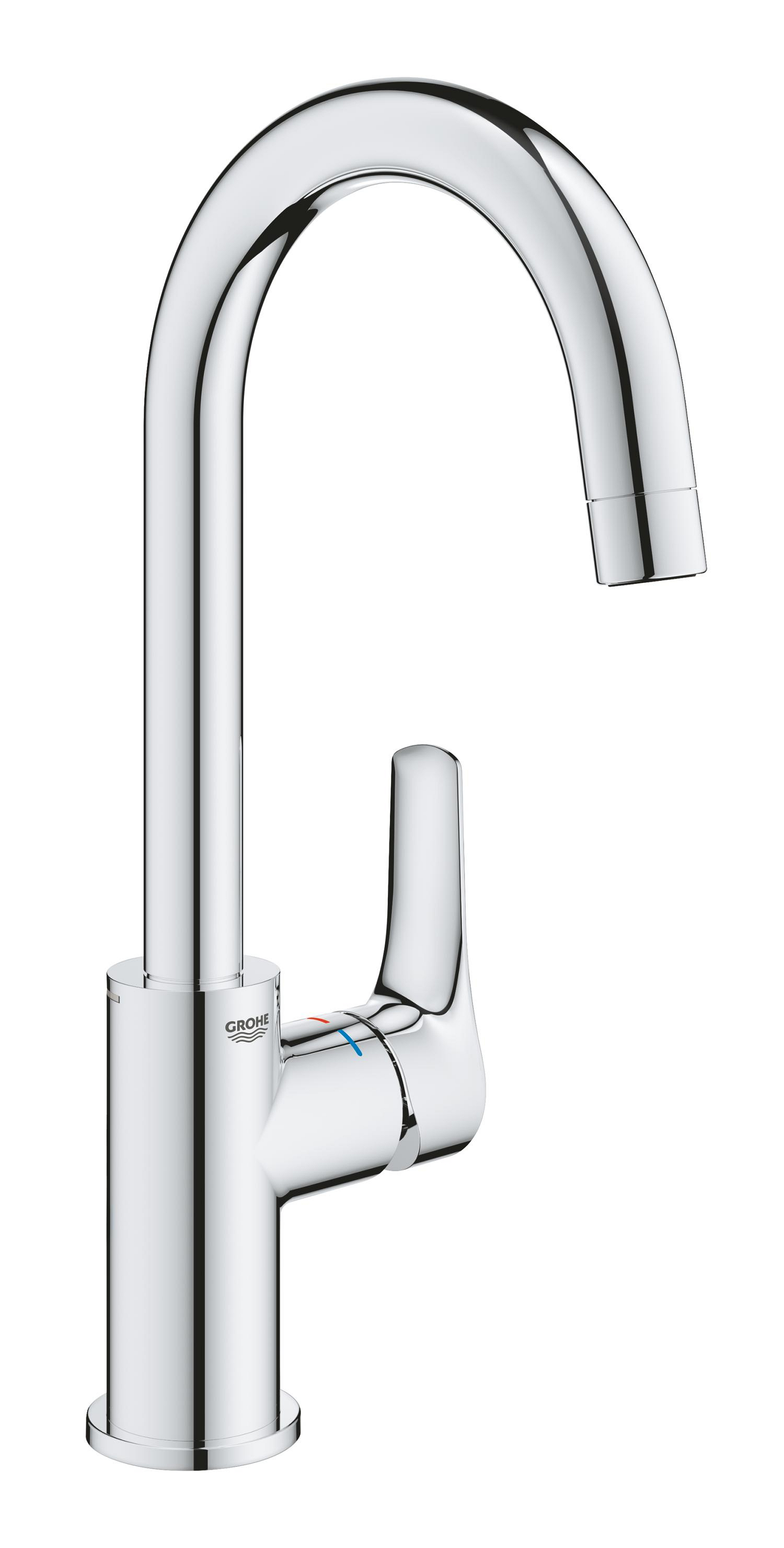 Grohe Eurosmart l-size wastafelmengkraan hoog Gladde Body 23970003