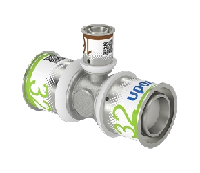 Uponor S Press Plus pers verloop t stuk 32x16x32 1070580