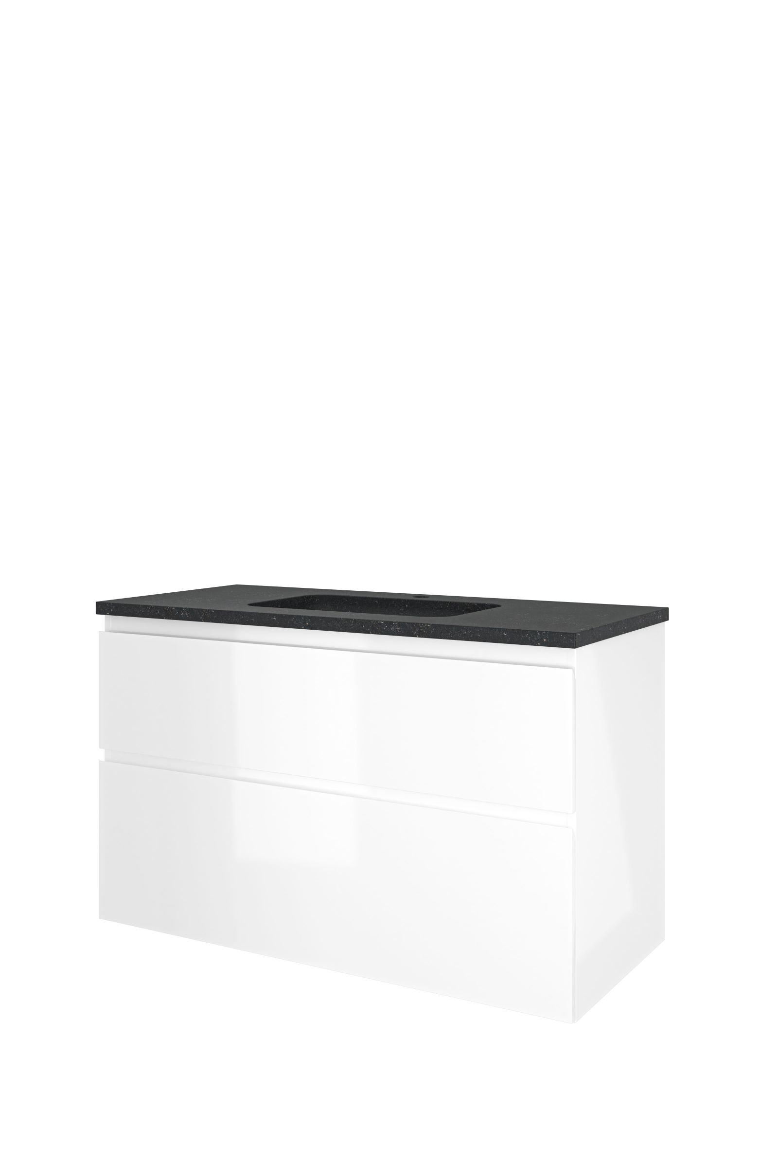 Proline set hardsteen Elegant wast. met 1 krgt. en onderk. a-sym. 1815854 Glans wit/Blue stone H625xB1000xD460