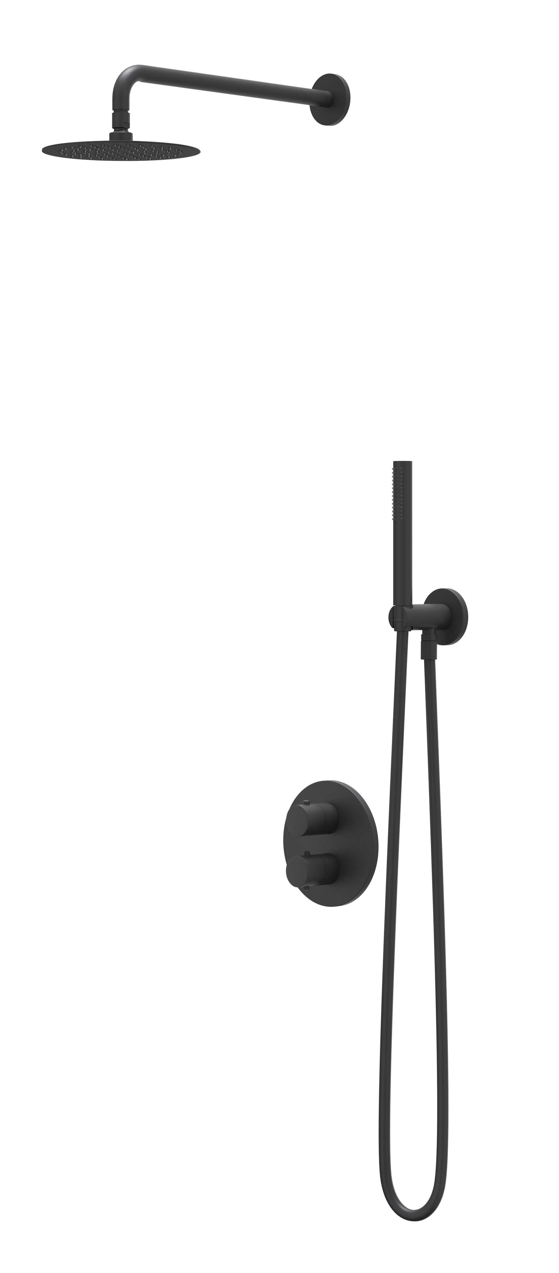 IVY Bond Inbouwset 2-weg plaf-15 20cm sl glijst. uitlaat en satin sp. CSB2MZCABB Mat zwart PED