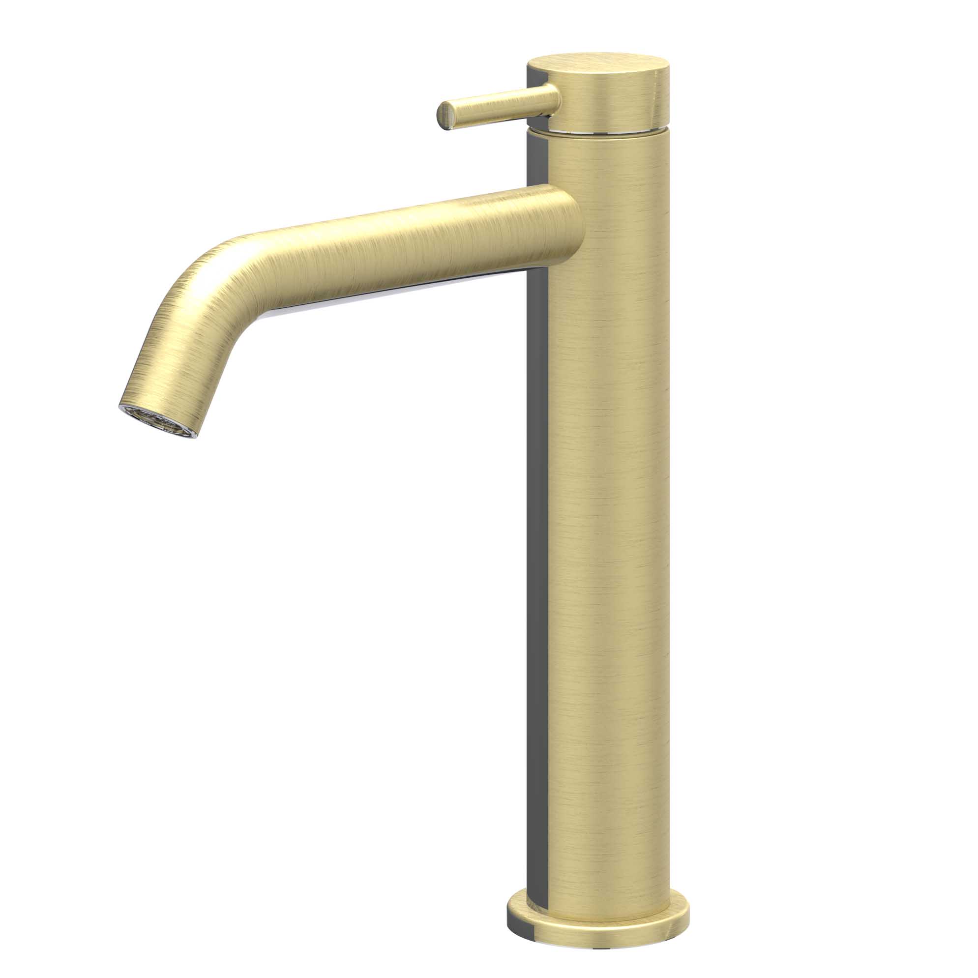 IVY Bond Eenhendel wastafelmengkraan opbouw model M coldstart 6100154 gebr. mat goud PVD