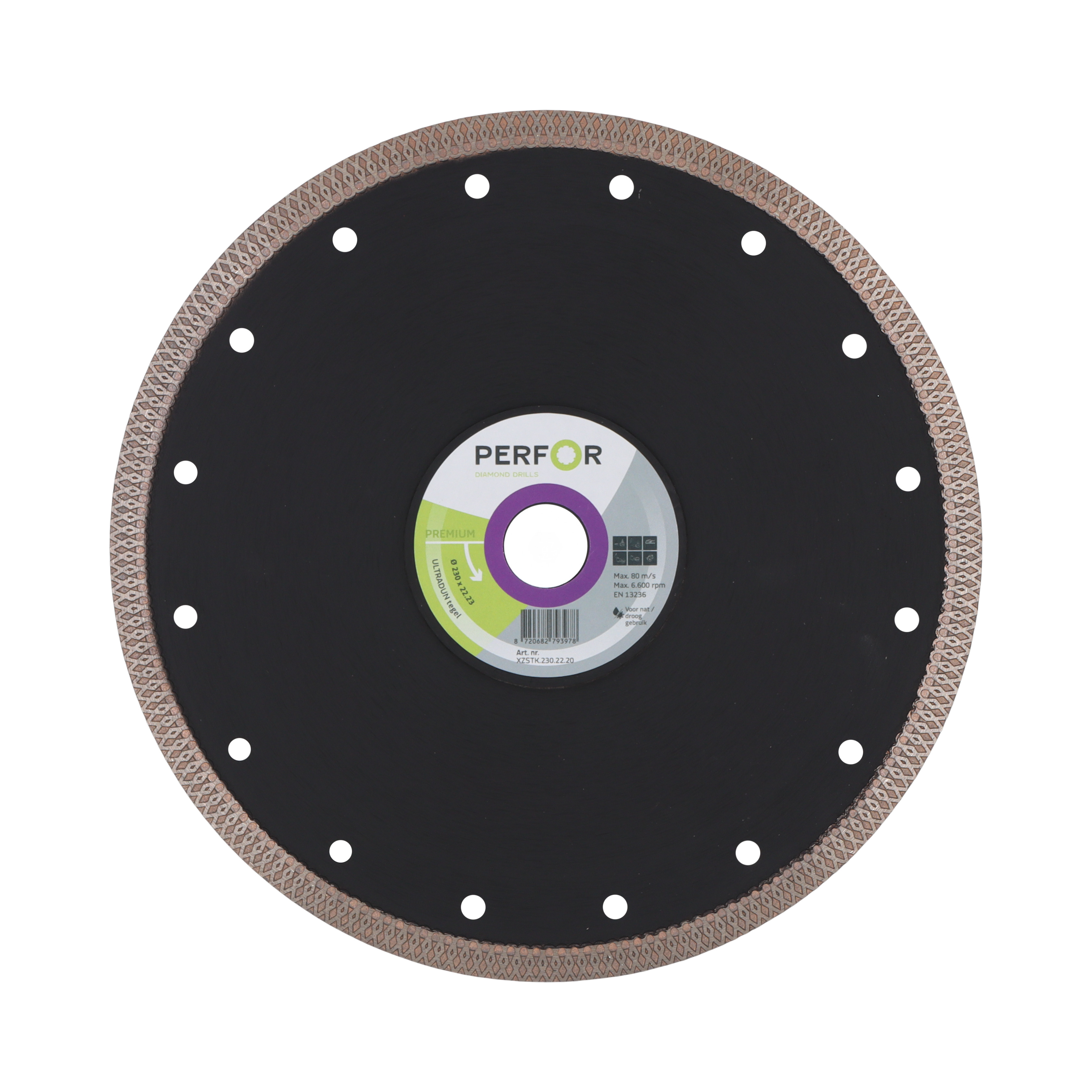 Zaagblad ULTRADUN tegel 230 asgat 22. XZSTK.230.22.20