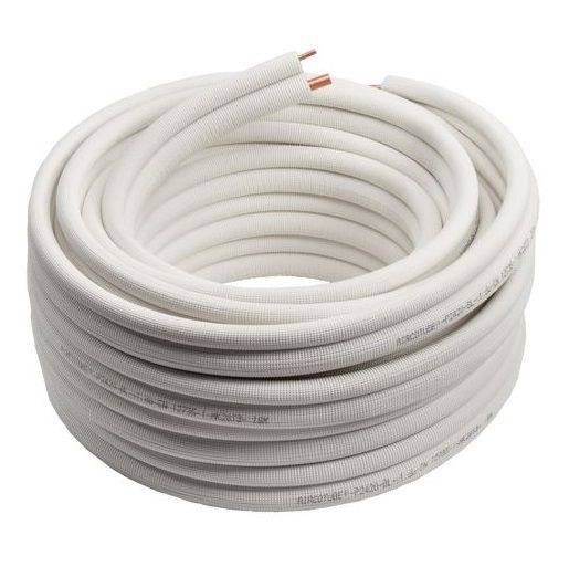 Mtr. Koelleiding geisoleerd dubbel rol a 20 meter 3/8 - 3/4 x 0.80/1.00 mm