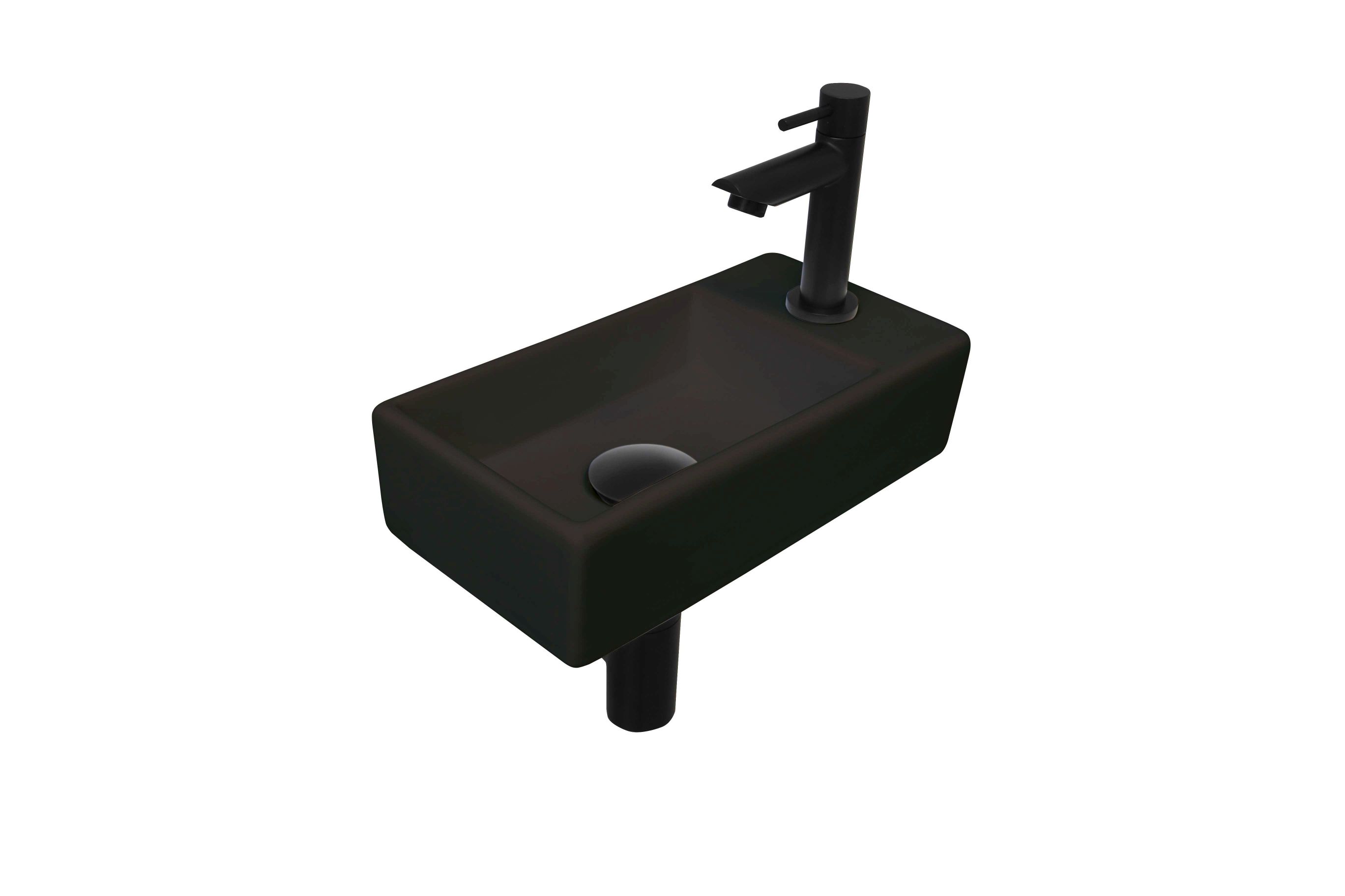 INK Versus Fonteinpack Porselein rechts 1805362 Mat zwart/mat zwart H90xB360xD180