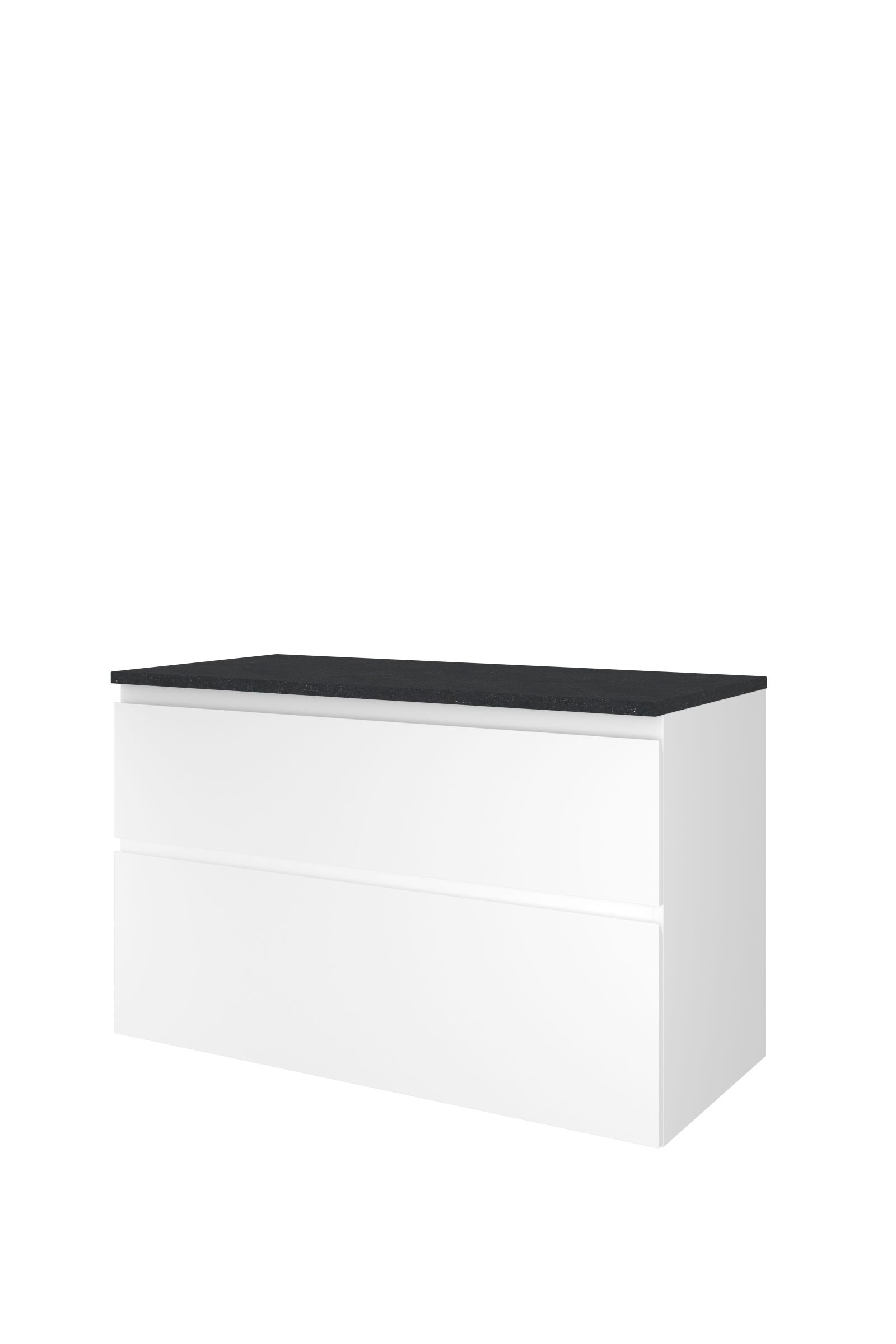 Proline Top afdekplaat hardsteen onderk. a-symm. H620xB1000xD460 Glans wit/Blue stone / 1817924