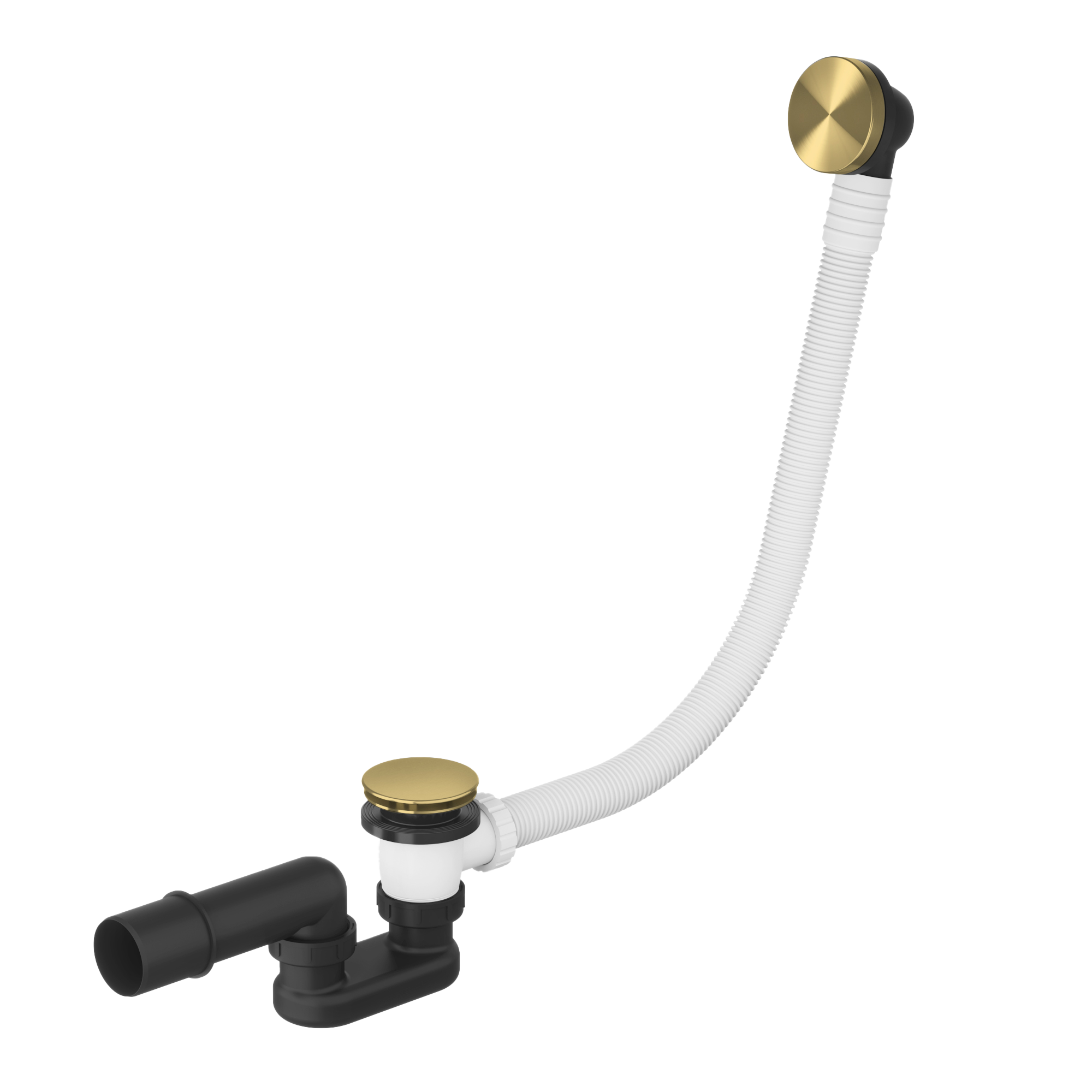 Hotbath Archie badoverloop verlengd AR132BBP Geborsteld Messing PVD