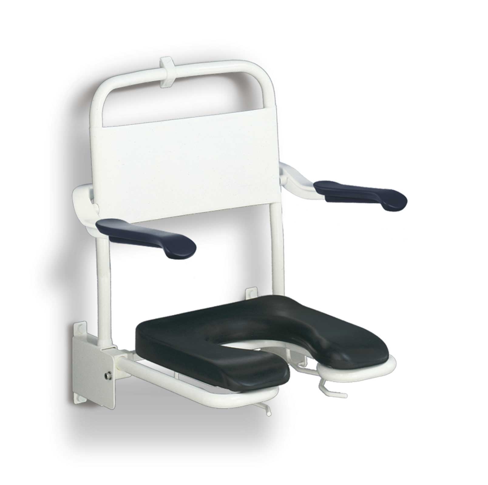 Linido d.zitt.m/rugl./opkl.arml.z.zitt. open voorz LI2223021402 RVS gec.wit R9010