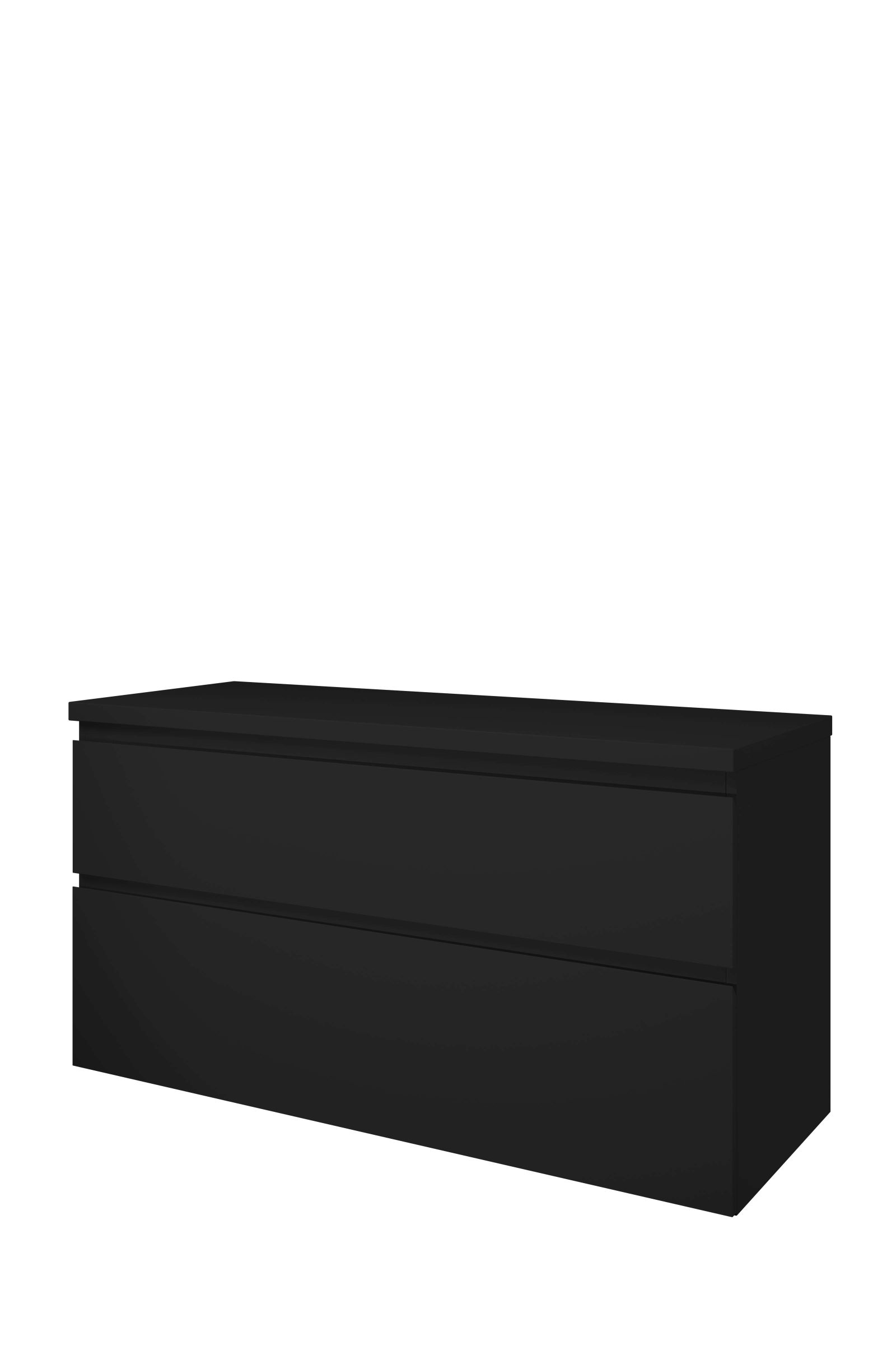 Proline set Top afdekplaat en onderk. a-sym. 1817316 Mat zwart H632xB1200xD460