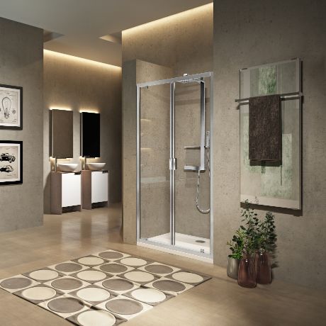 Novellini LUNES 2.0 B 102 verst.102-108 lunes 2.0 motief chroom