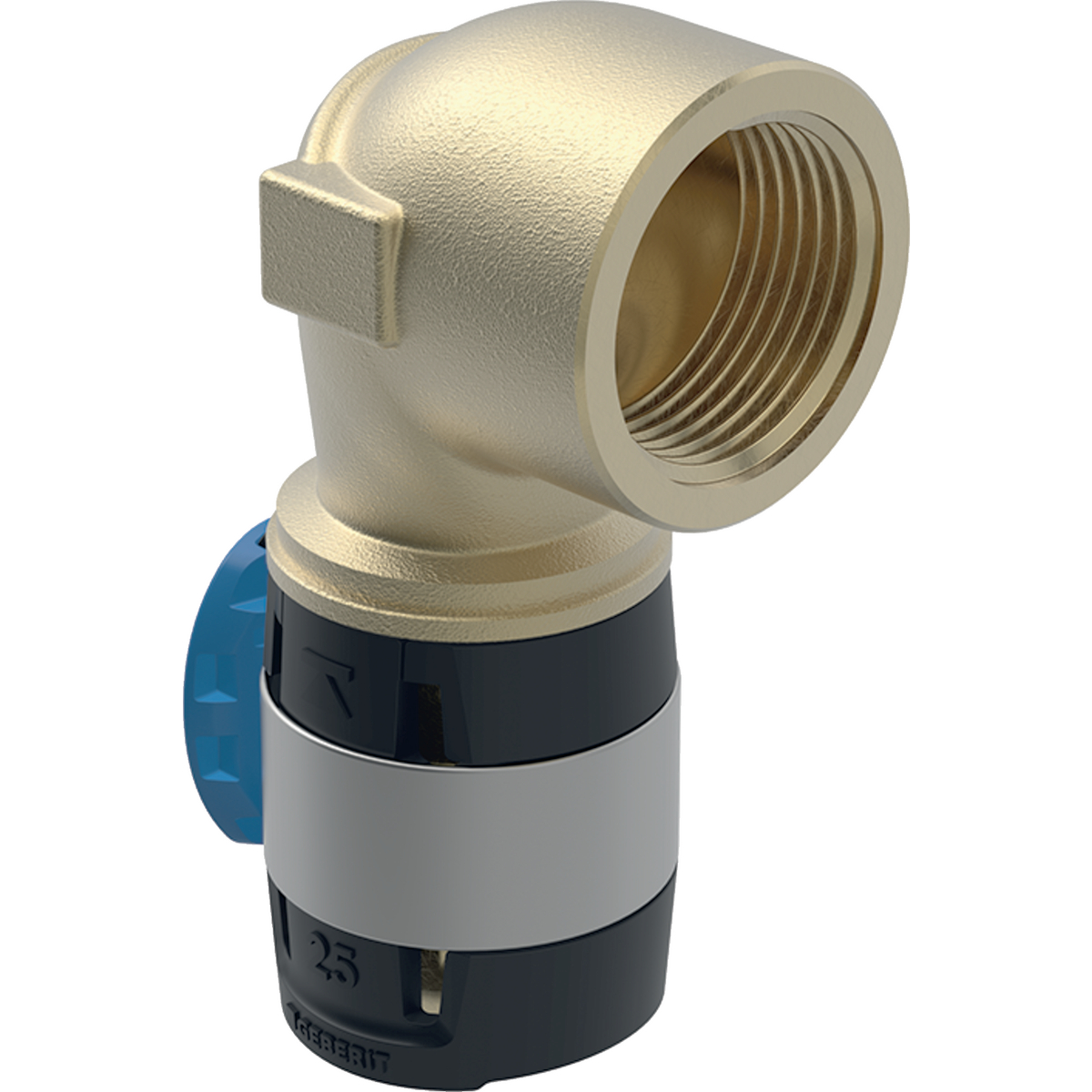 Geberit FlowFit bocht 90gr binnendraad brons 25x3/4 620.532.00.1