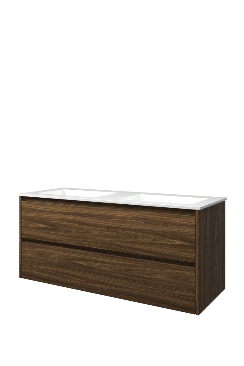 Proline set polystone Elegant wast. z. krgt. en onderk. sym. 1816243 Cabana oak/Glans wit H540xB1200xD460
