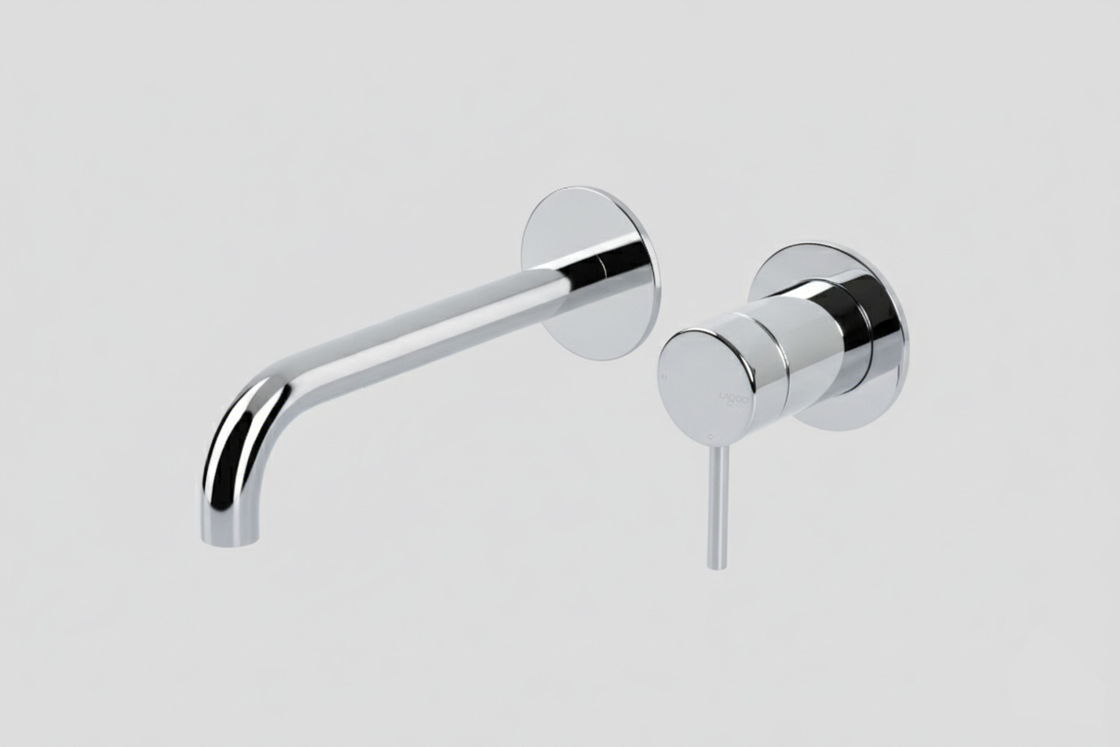 Lagoo Garda inbouw wastafelmengkraan afb.deel met uitloop links 22 cm G1200-22CH Chrome