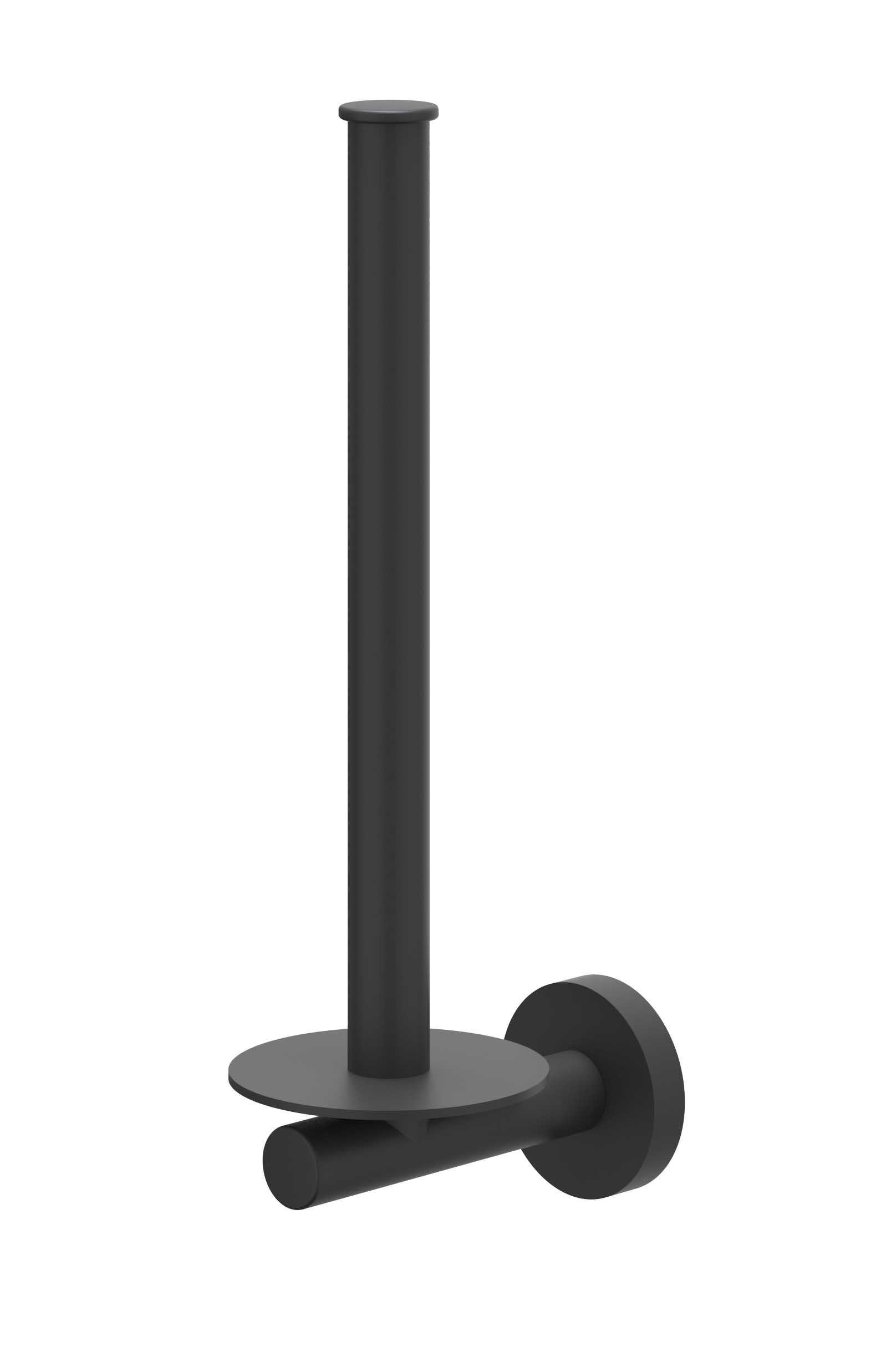 IVY Reserverolhouder wandmodel 2 rollen 6500402 Mat zwart PED