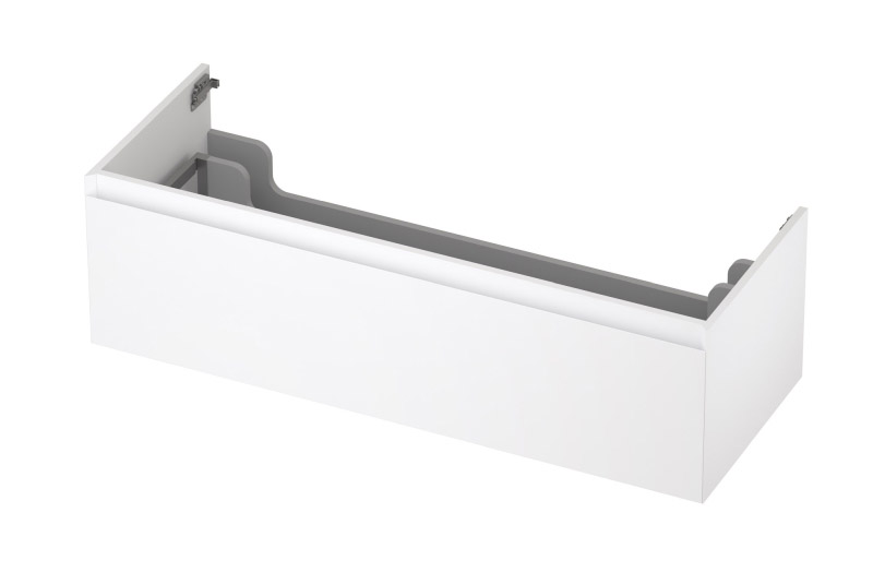 INK onderk. 1 lade greepl. gelakt 45gr 1240140 Mat wit H350xB1200xD450