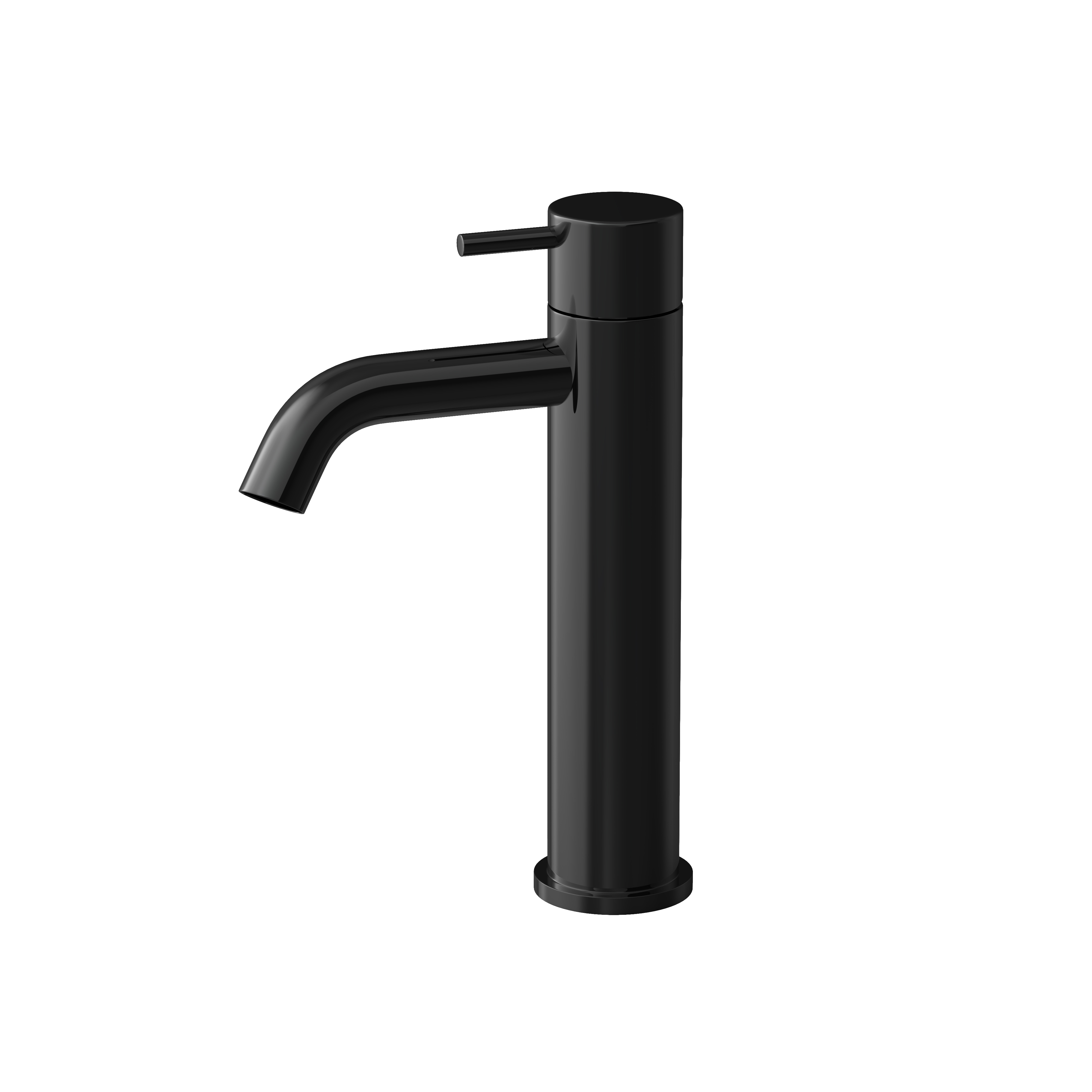 Hotbath Cobber wastafelmengkraan zonder waste CB003MCPBP Gepolijst zwart PVD