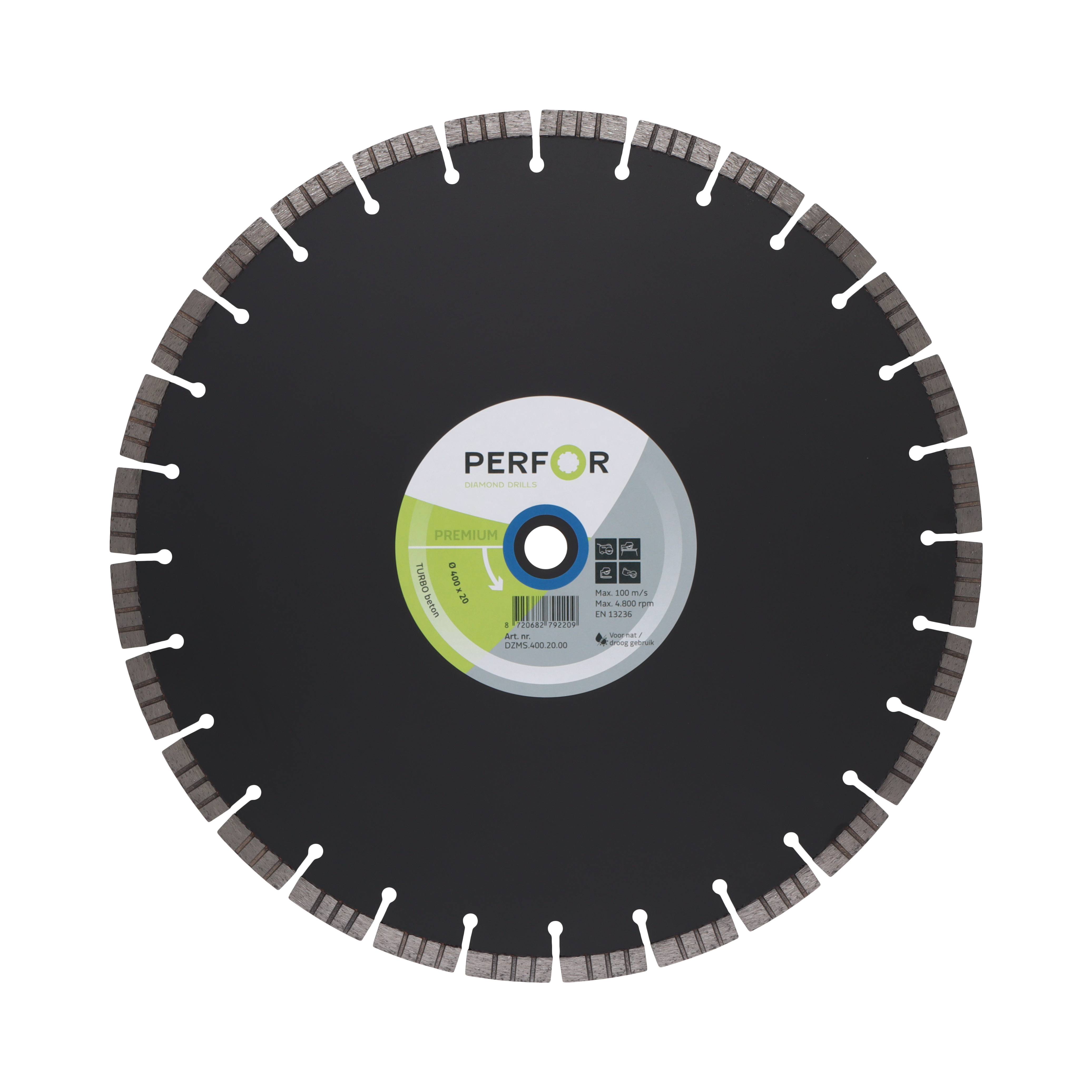 Zaagblad TURBO beton 400 asgat 20 DZMS.400.20.00