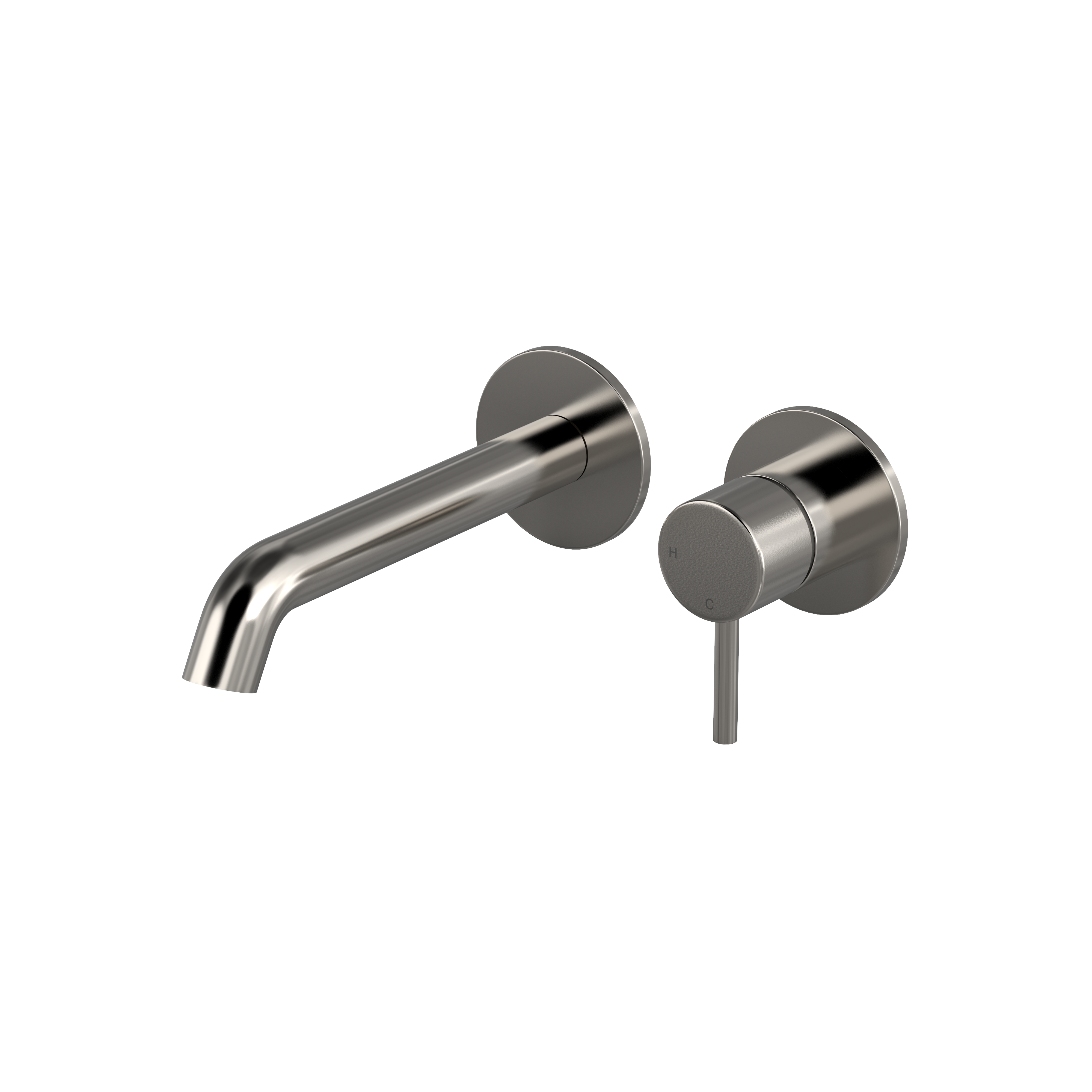 Hotbath BUDDY afbouwdeelv inbouw wastafelkraan 18cm B105EXT18GN Geborsteld nikkel