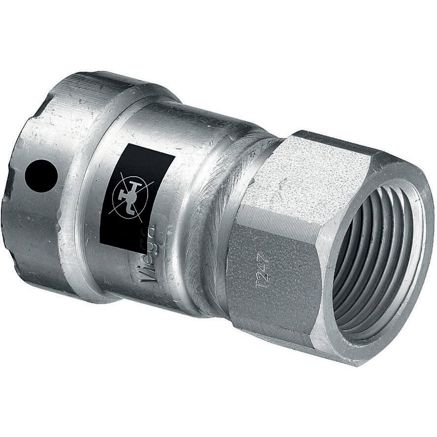 Viega Megapress Overgangsstuk 1/2x3/8 binnendraad 740191