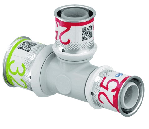 Uponor Composiet pers verloop T stuk 32x25x25 1039960