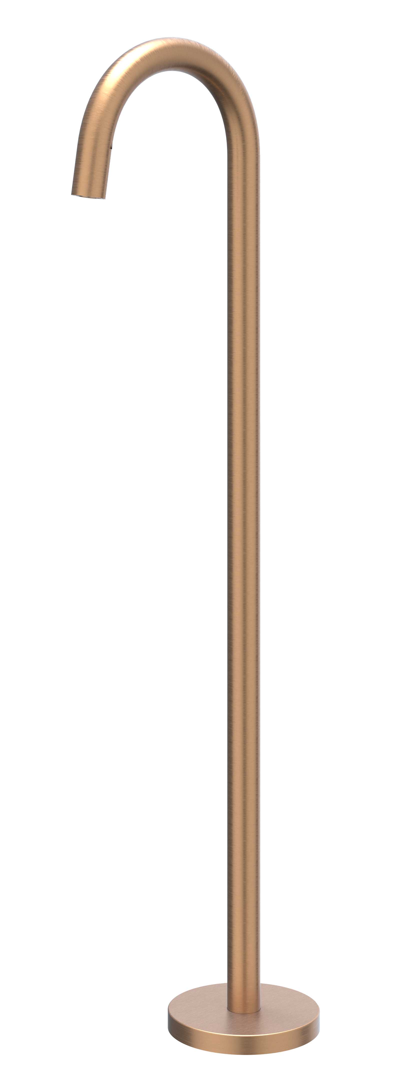 IVY Vrijstaande baduitloop 1/2 6903005 gebr. mat koper PVD